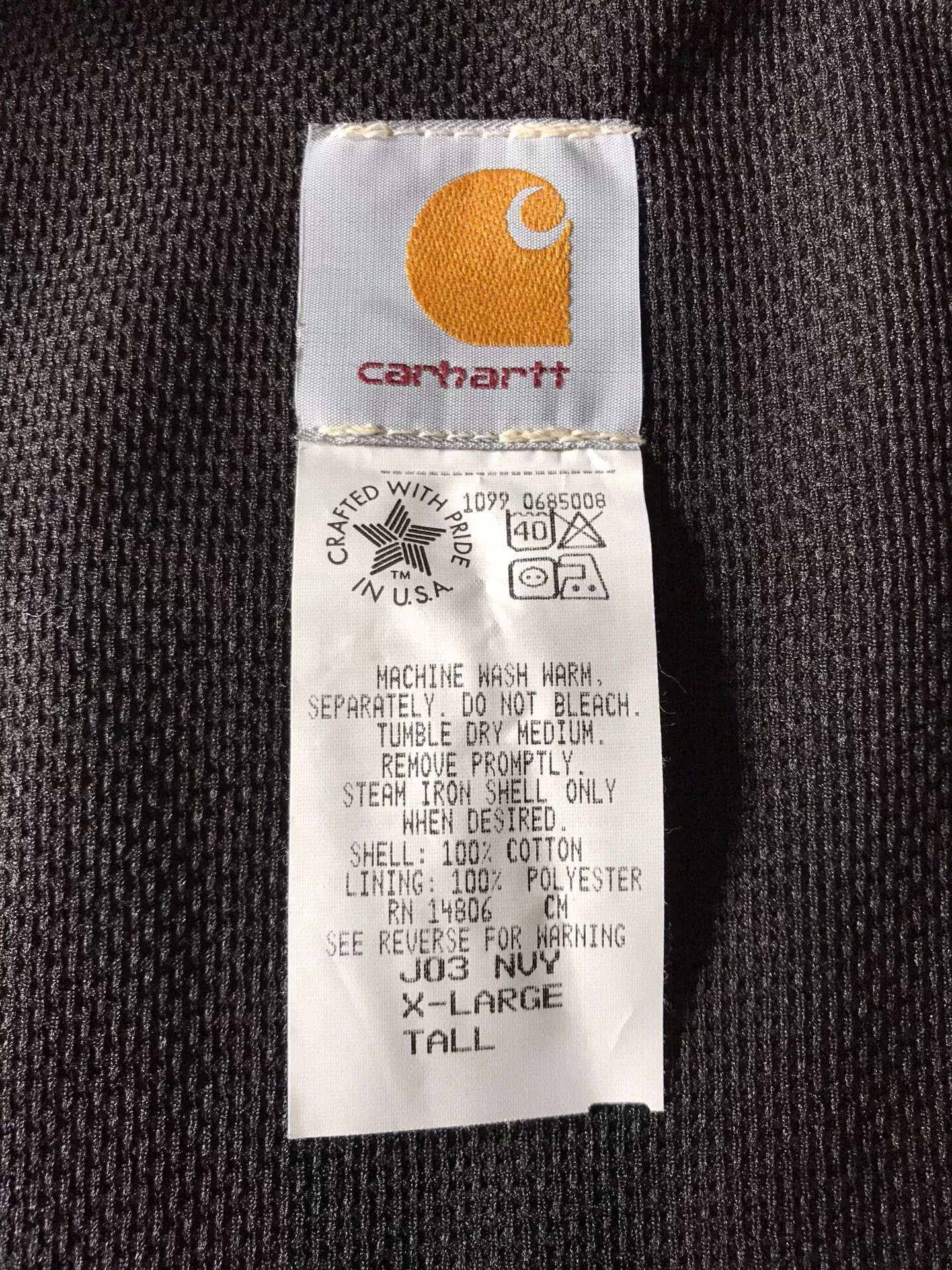 Carhartt 90s US Carhartt J03 Canvas Jacket Size US XL / EU 56 / 4 - 9 Thumbnail