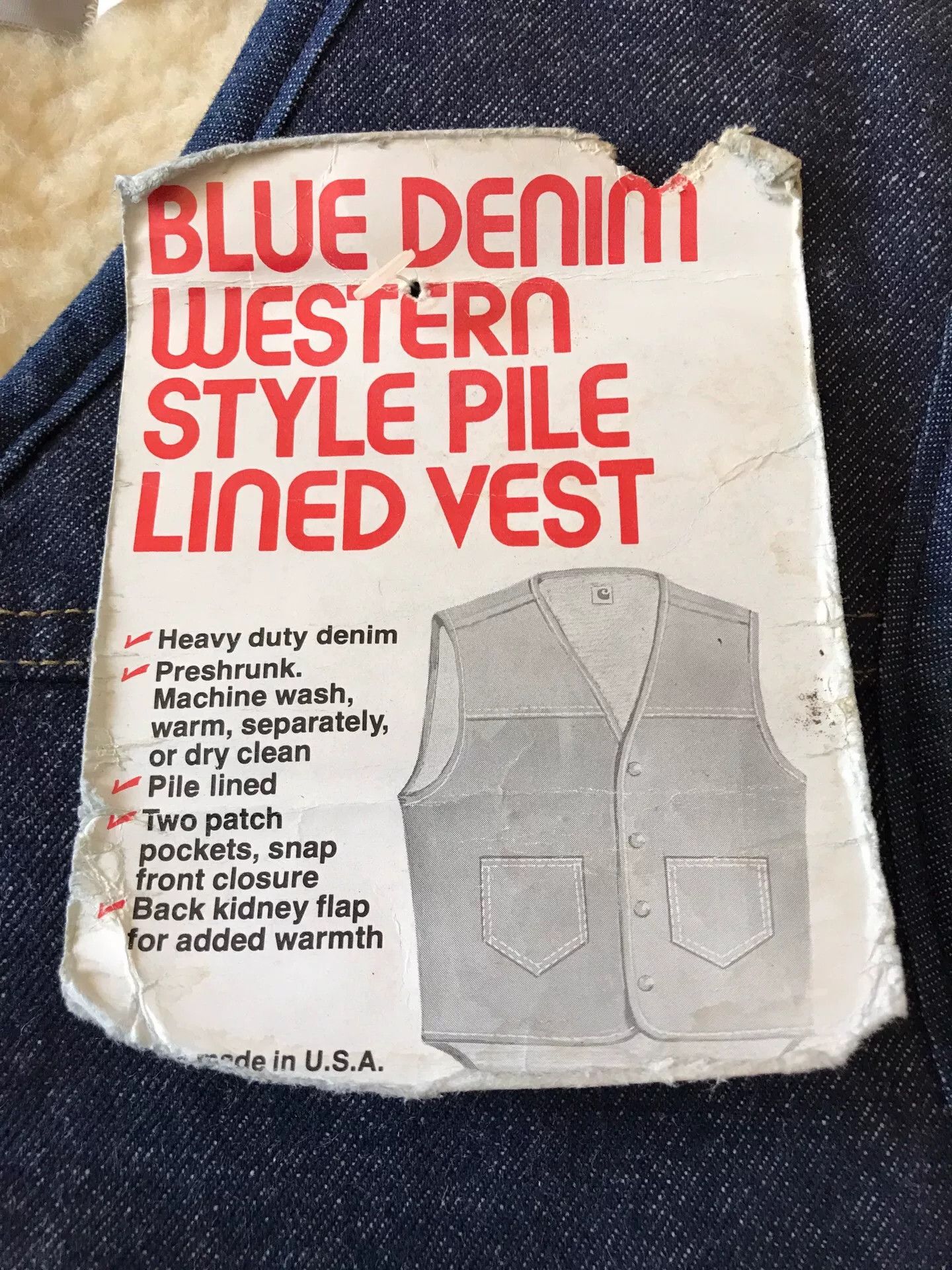 Carhartt 80s Carhartt 8SV Denim Vest Size US M / EU 48-50 / 2 - 7 Thumbnail