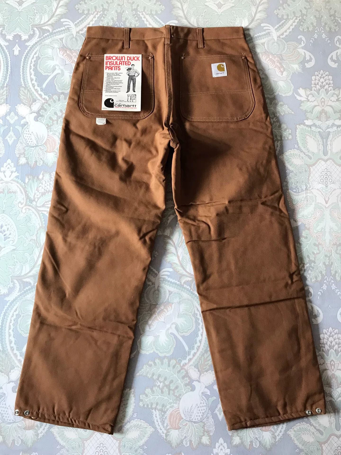 Carhartt 90s Carhartt 62WQ Brown Work Pants Size US 36 / EU 52 - 3 Thumbnail