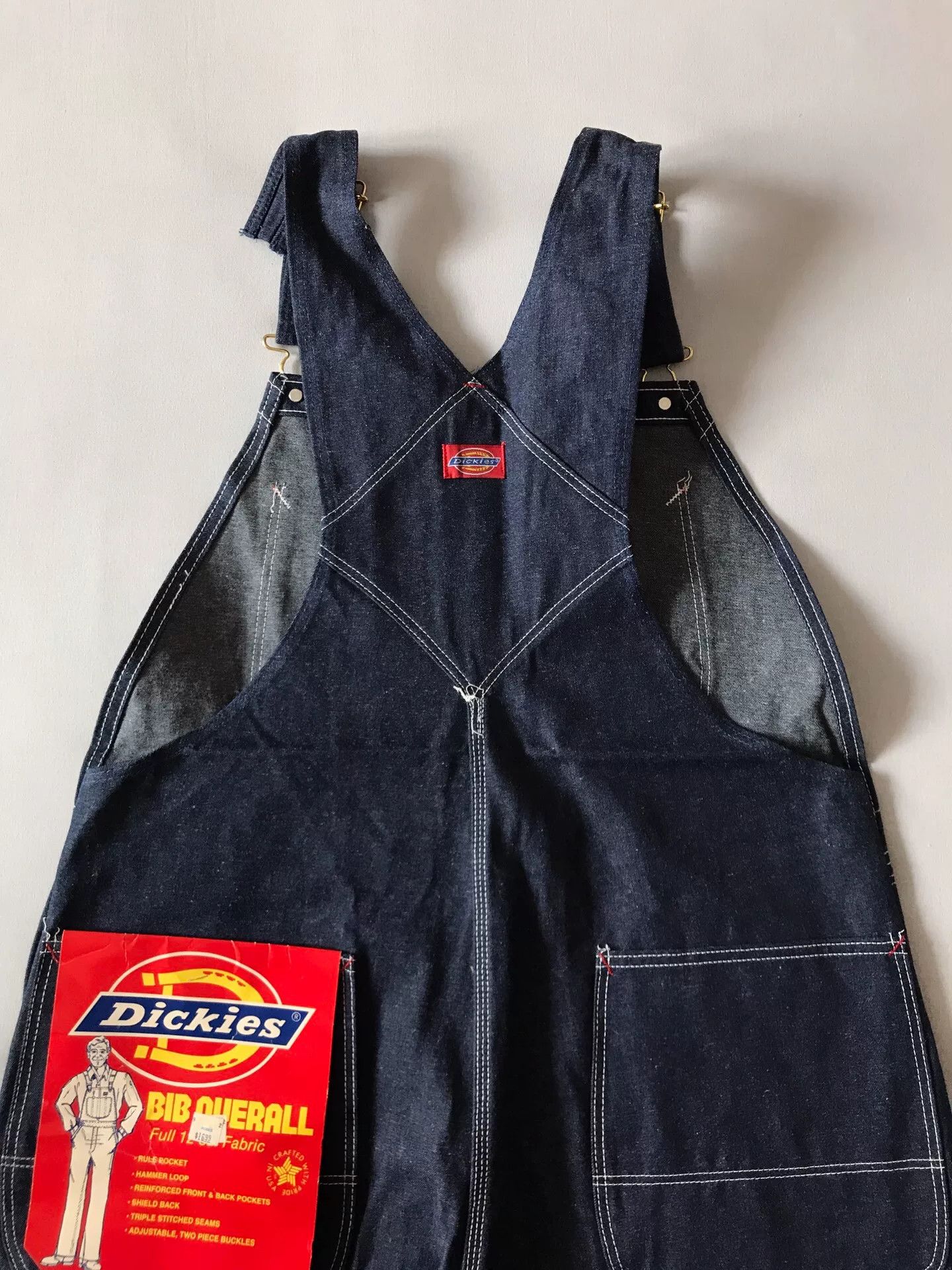 Dickies 80s US Dickies S8393L Blue Overalls W38L30 Size US 38 / EU 54 - 2 Thumbnail