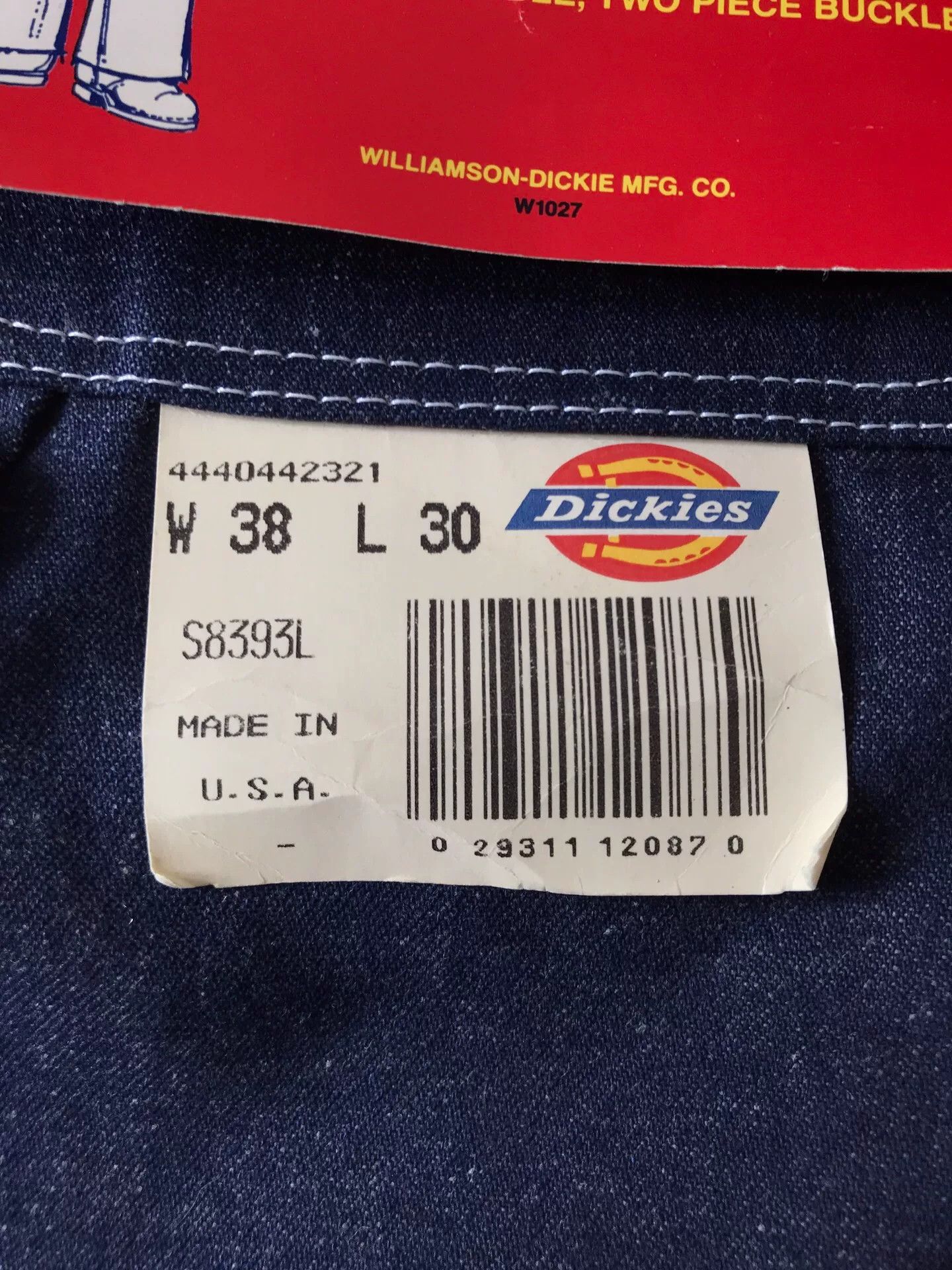 Dickies 80s US Dickies S8393L Blue Overalls W38L30 Size US 38 / EU 54 - 8 Thumbnail