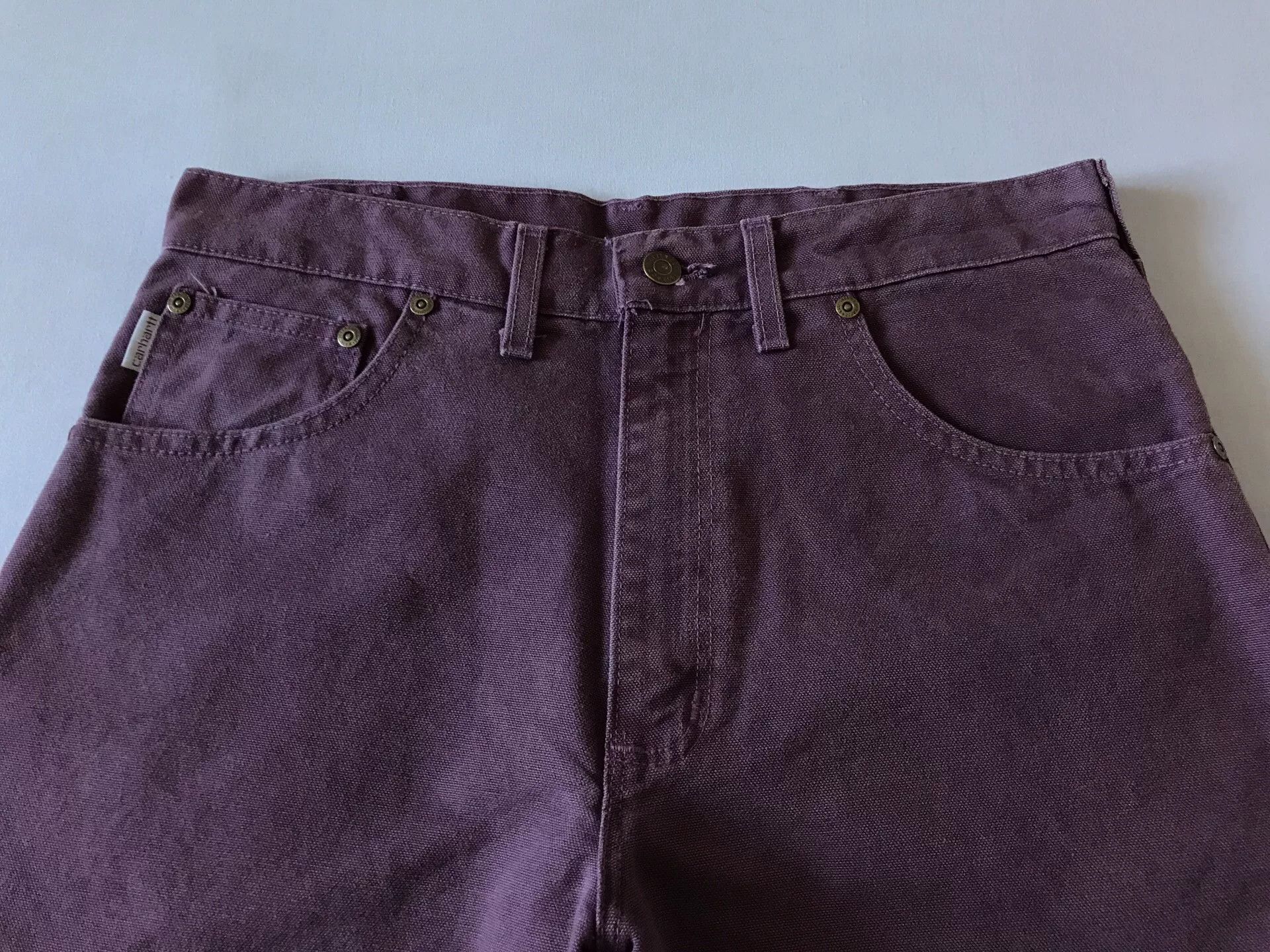 Carhartt 90s Carhartt WU4957 Purple Cargo Shorts Size US 32 / EU 48 - 4 Thumbnail