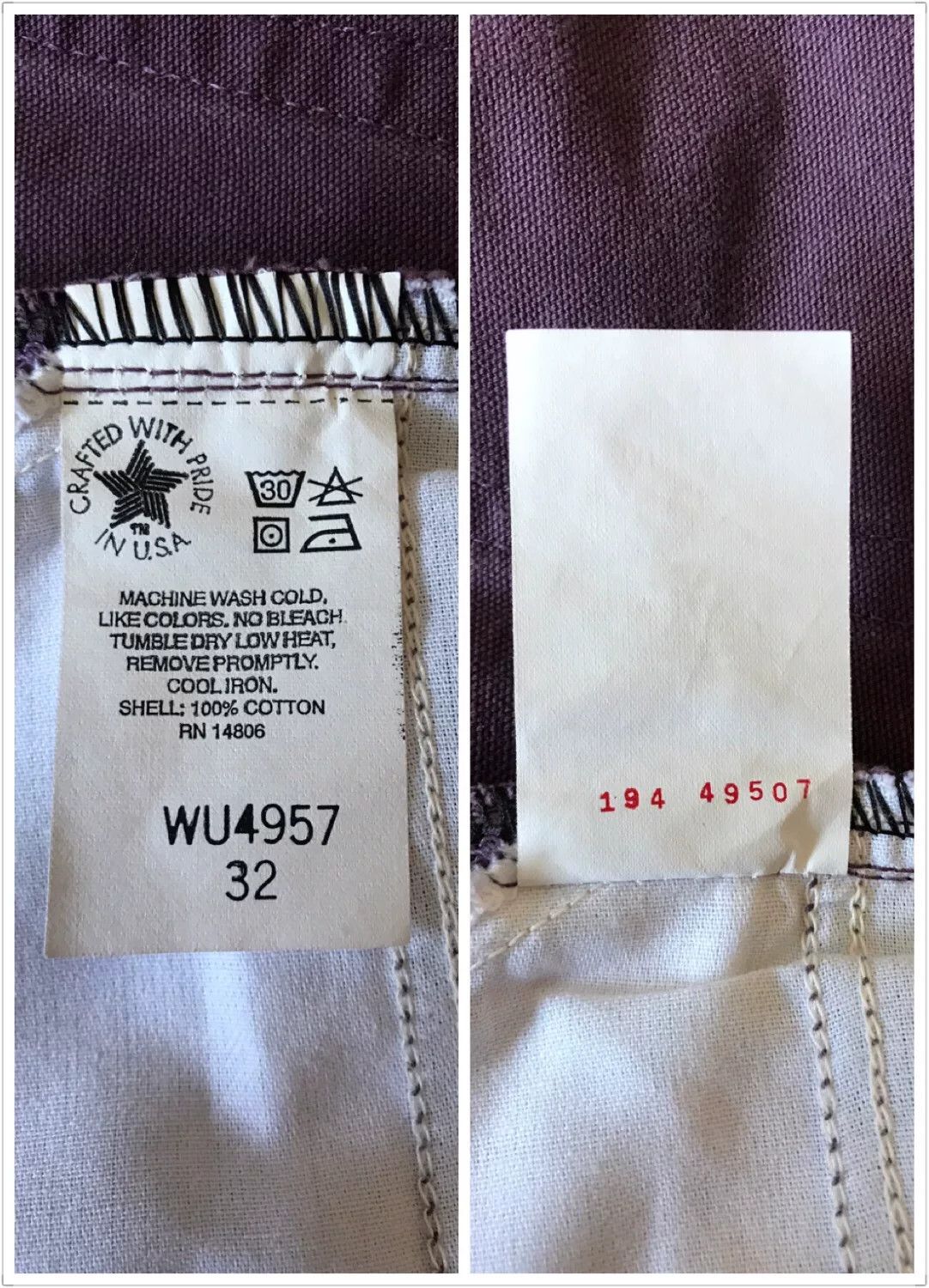 Carhartt 90s Carhartt WU4957 Purple Cargo Shorts Size US 32 / EU 48 - 9 Thumbnail