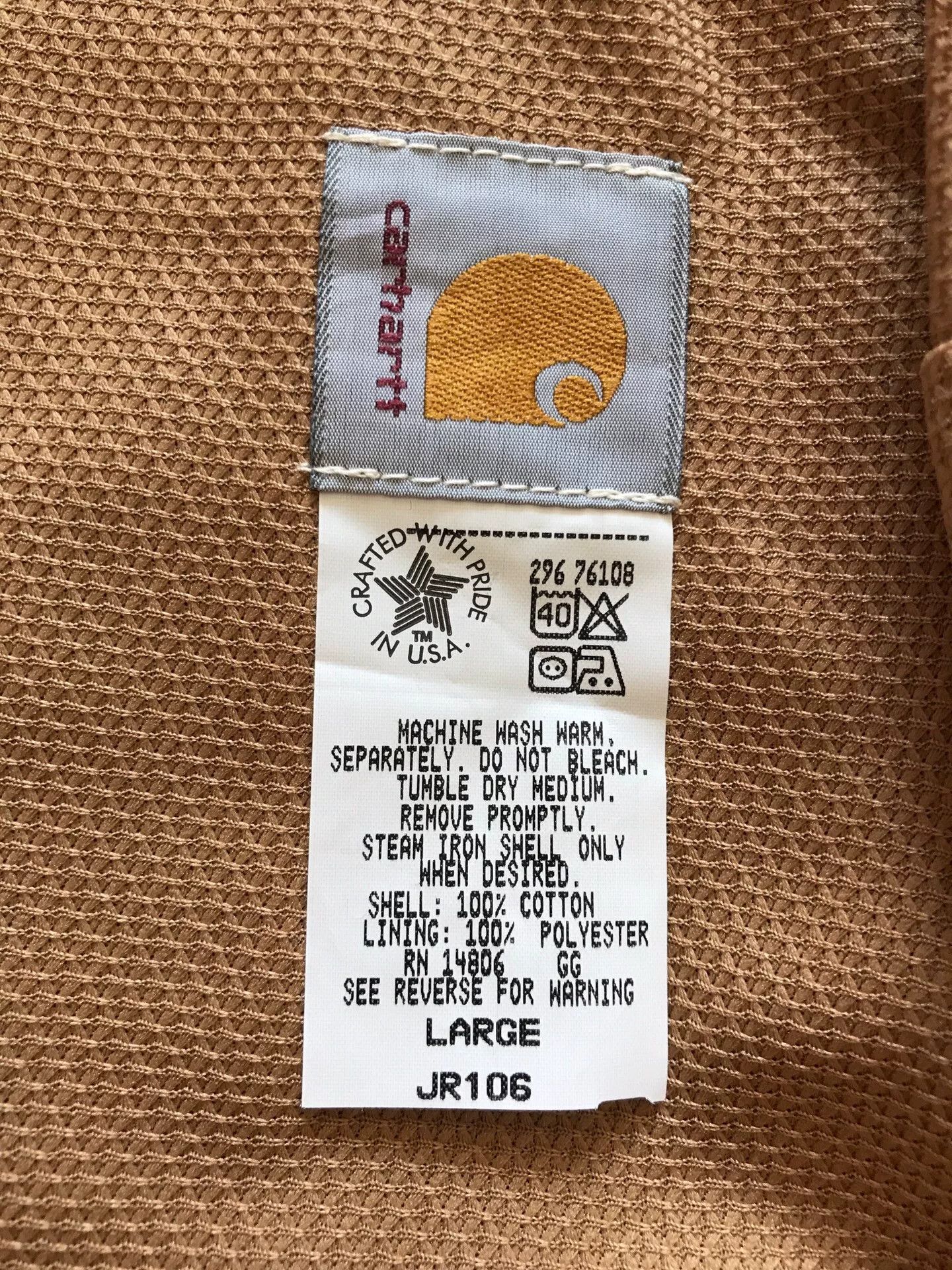 Carhartt 90s Carhartt JR106 Canvas Hooded Jacket Size US L / EU 52-54 / 3 - 9 Thumbnail