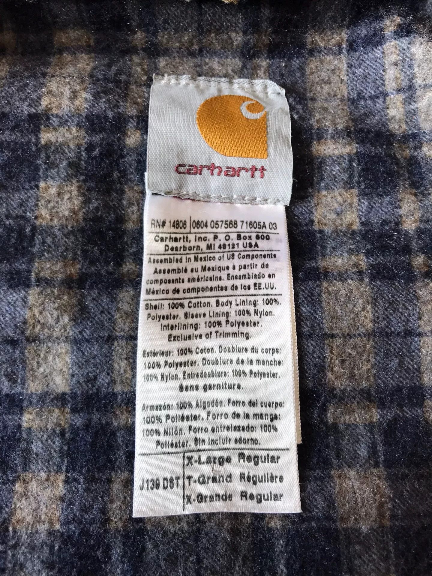 Carhartt Carhartt J139 Hooded Denim Work Jacket Size US XL / EU 56 / 4 - 9 Thumbnail