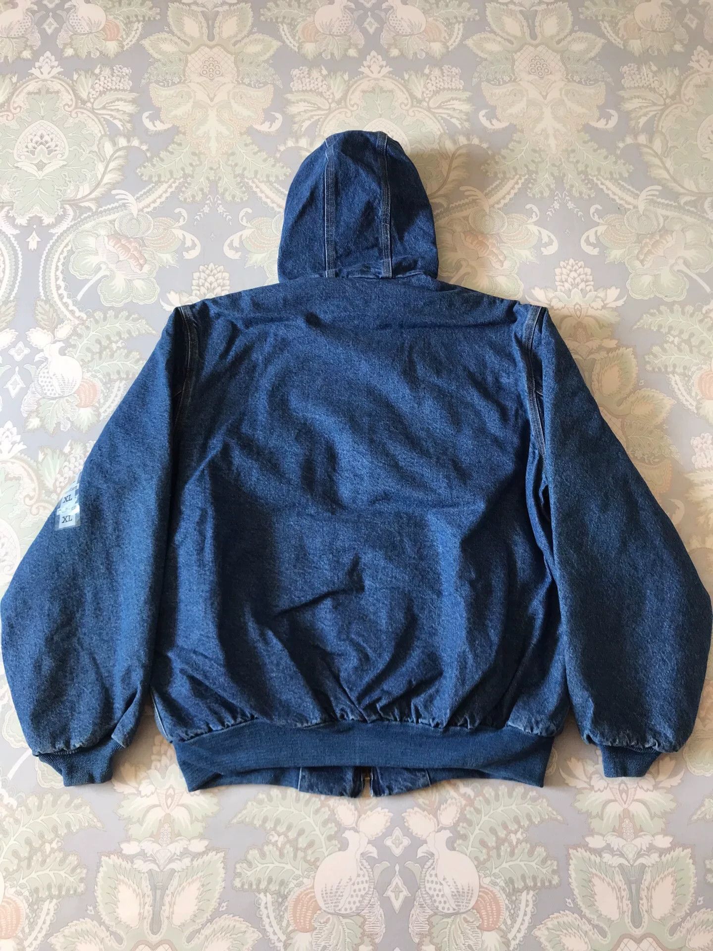 Carhartt Carhartt J139 Hooded Denim Work Jacket Size US XL / EU 56 / 4 - 2 Thumbnail