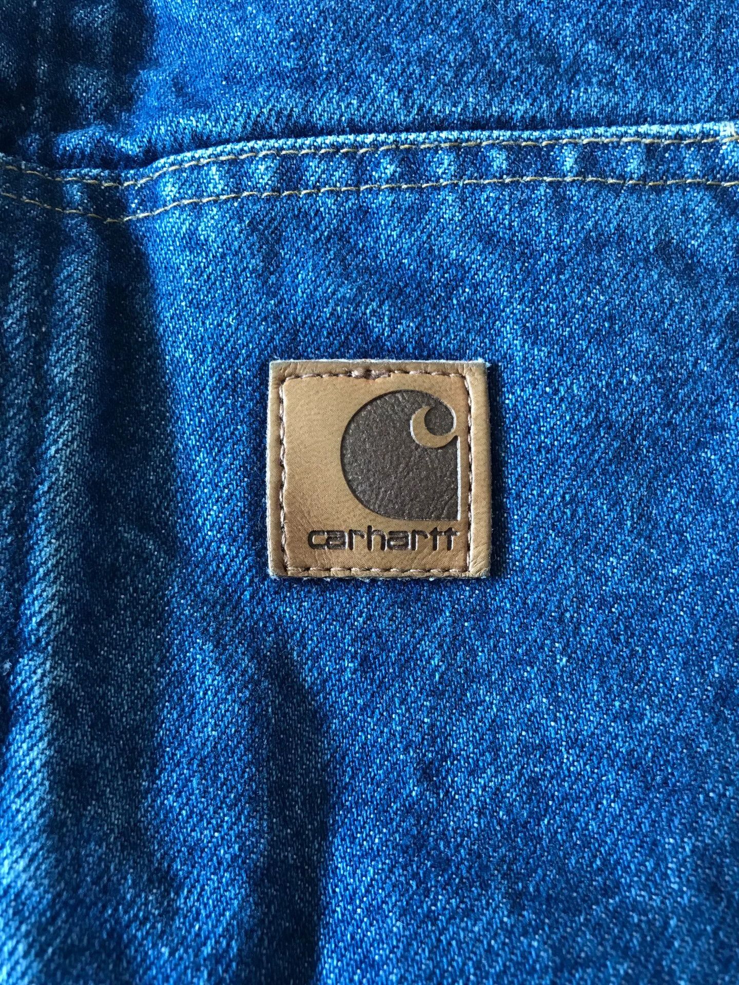 Carhartt Carhartt J139 Hooded Denim Work Jacket Size US XL / EU 56 / 4 - 6 Thumbnail