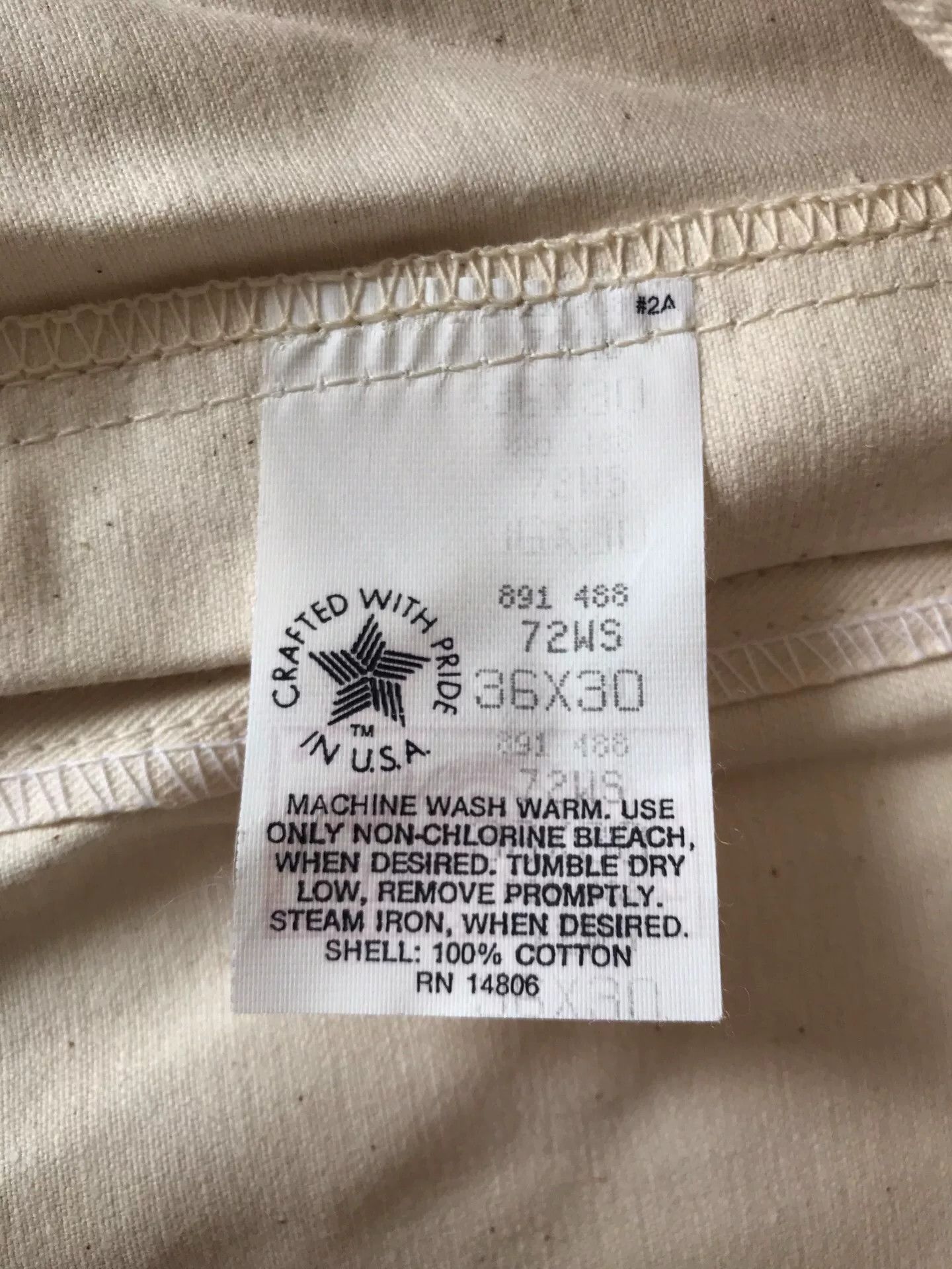 Carhartt 90s Carhartt 72WS White W36L30 Work Pants Size US 36 / EU 52 - 9 Thumbnail