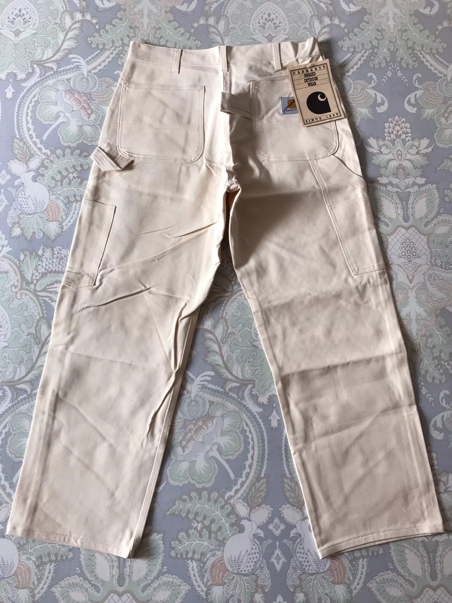 Carhartt 90s Carhartt 72WS White W36L30 Work Pants Size US 36 / EU 52 - 3 Thumbnail