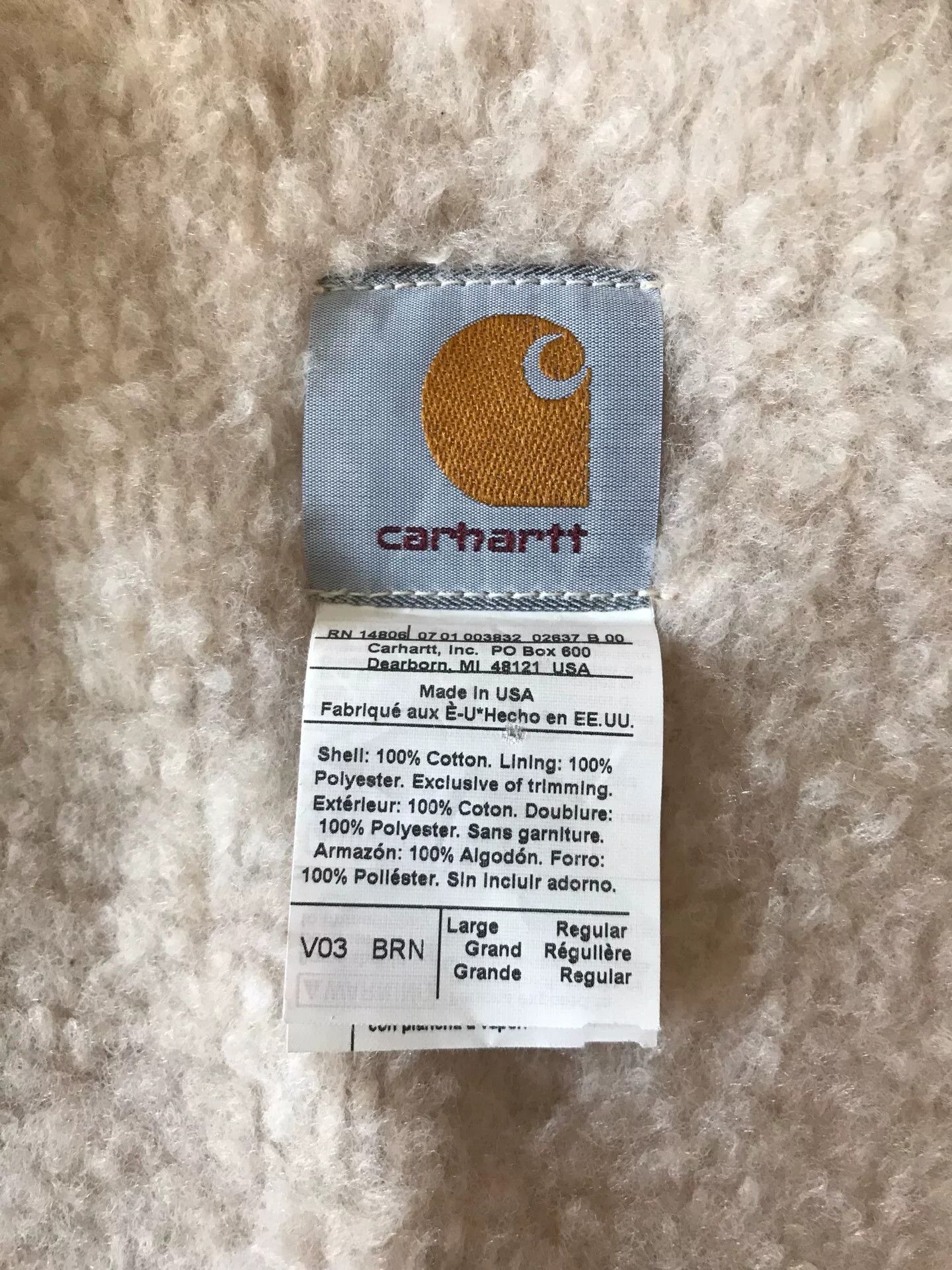 Carhartt Carhartt V03 Sherpa-Lined Canvas Vest Size US L / EU 52-54 / 3 - 9 Thumbnail