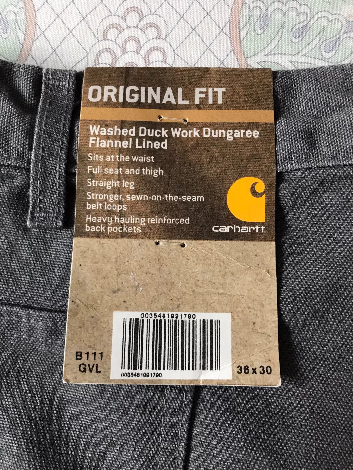 Carhartt Carhartt B111 Flannel Lined Canvas Pants Size US 36 / EU 52 - 8 Thumbnail