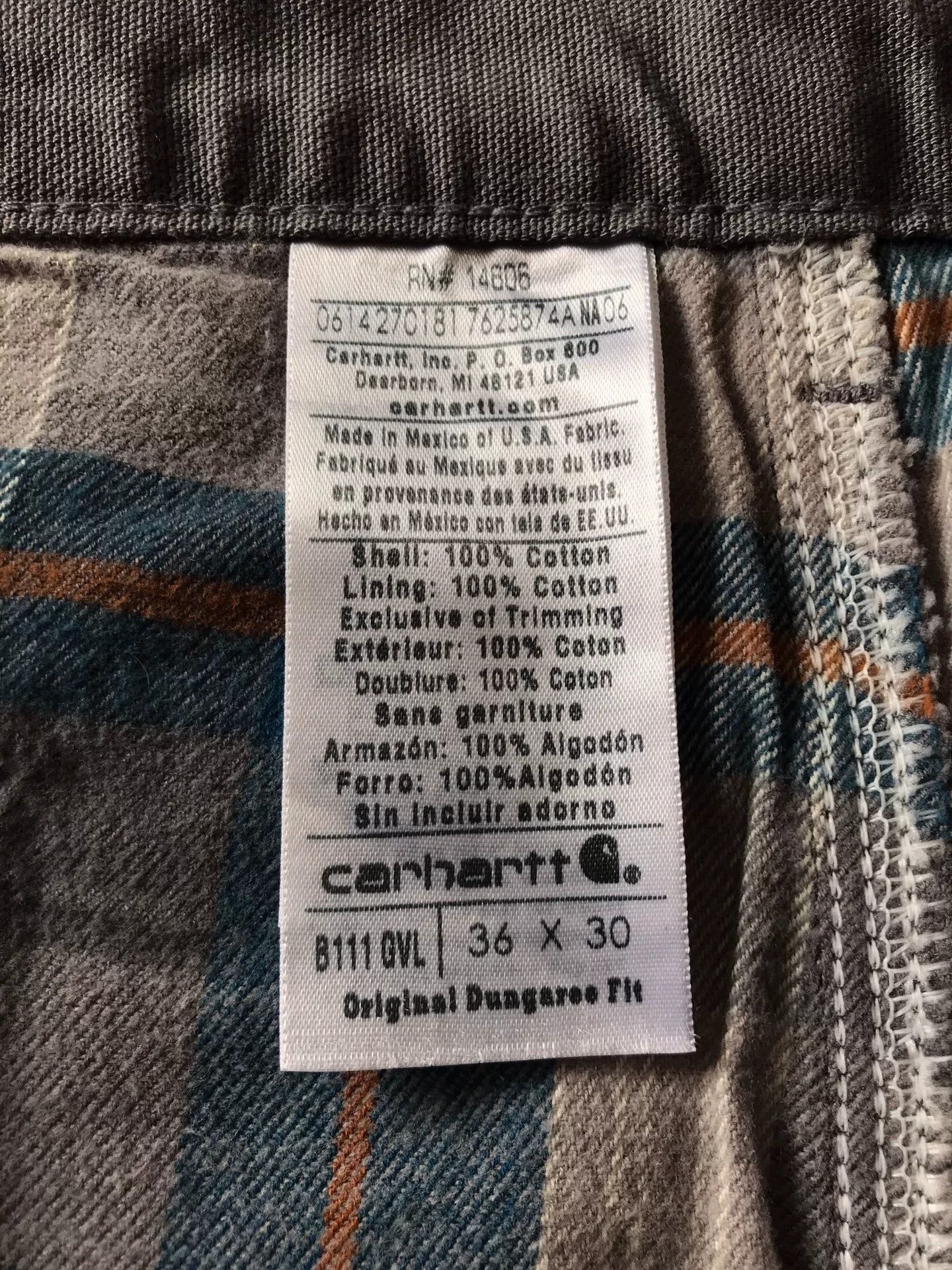 Carhartt Carhartt B111 Flannel Lined Canvas Pants Size US 36 / EU 52 - 9 Thumbnail