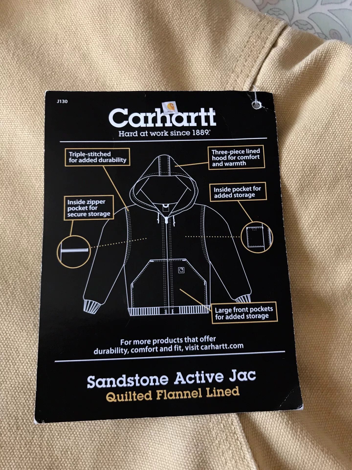 Carhartt Carhartt J130 Hooded Work Jacket Size US M / EU 48-50 / 2 - 8 Thumbnail