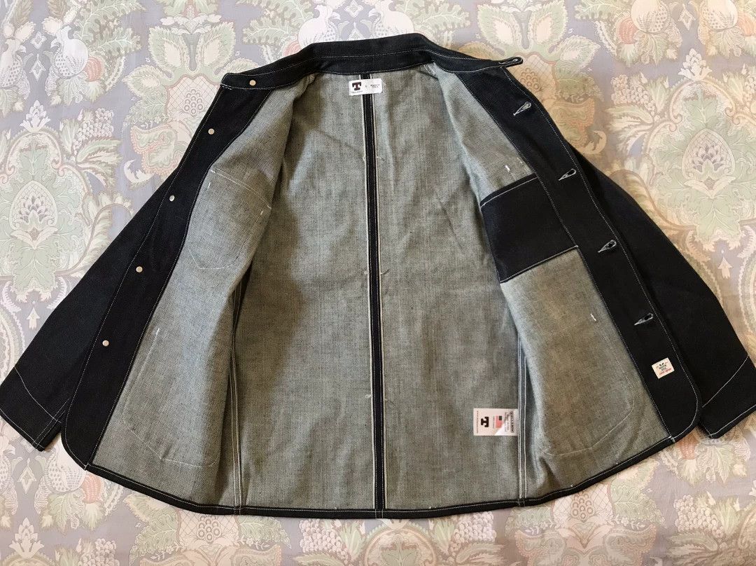 Tellason Tellason 1900 White Oak Denim Jacket Size US S / EU 44-46 / 1 - 3 Thumbnail