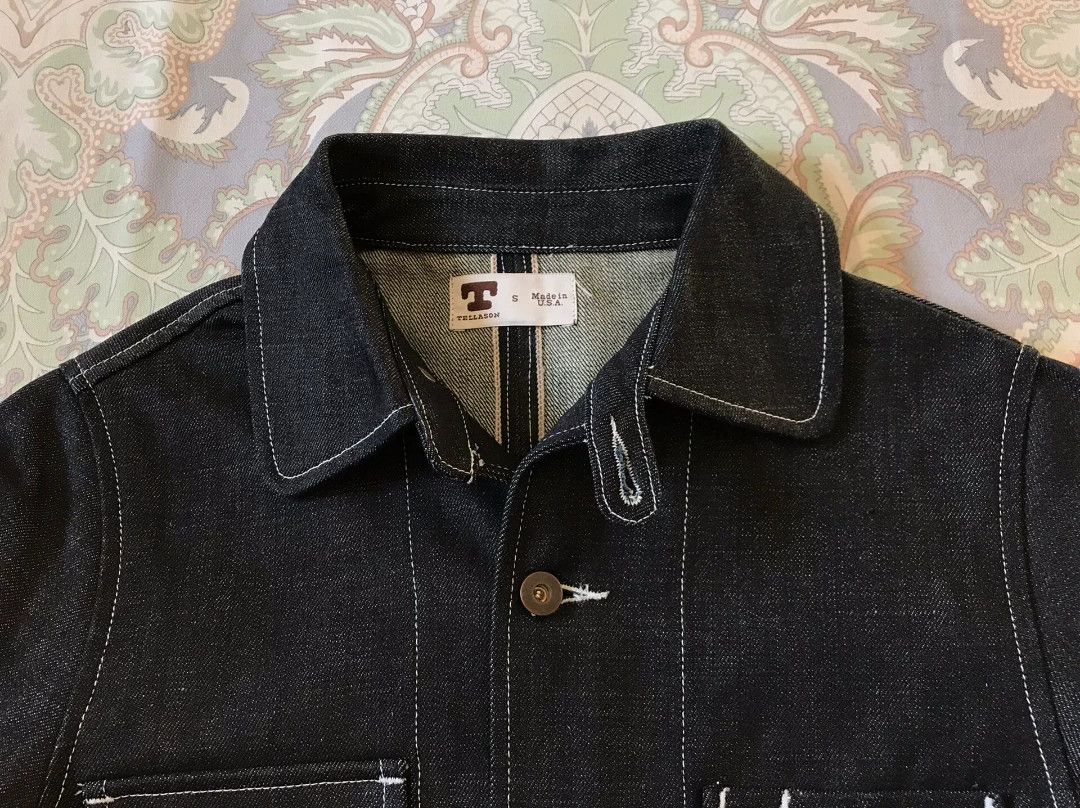 Tellason Tellason 1900 White Oak Denim Jacket Size US S / EU 44-46 / 1 - 4 Thumbnail