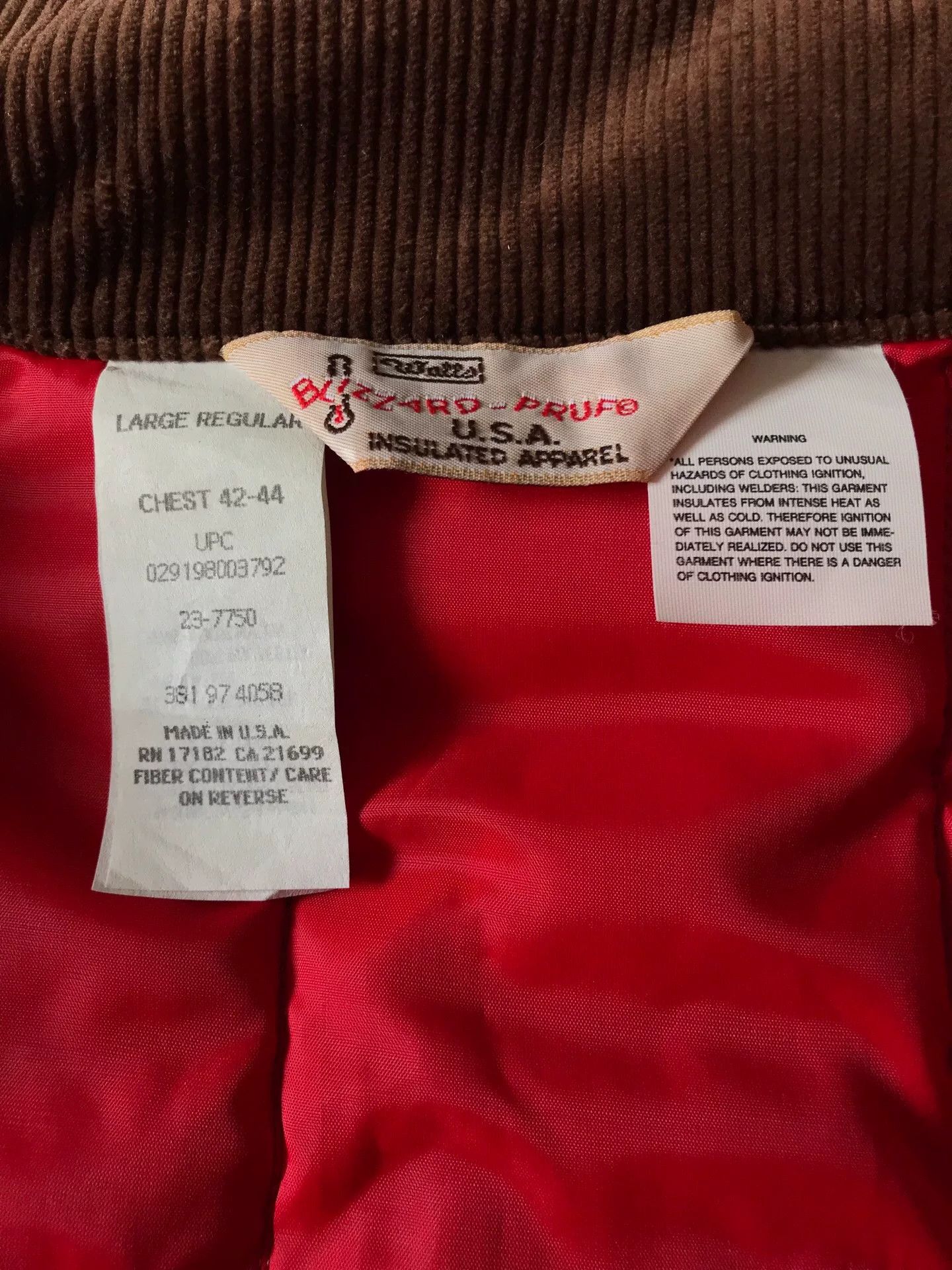 Walls 90s US-Made Walls 23-7550 Brown Canvas Jacket Size US L / EU 52-54 / 3 - 9 Thumbnail
