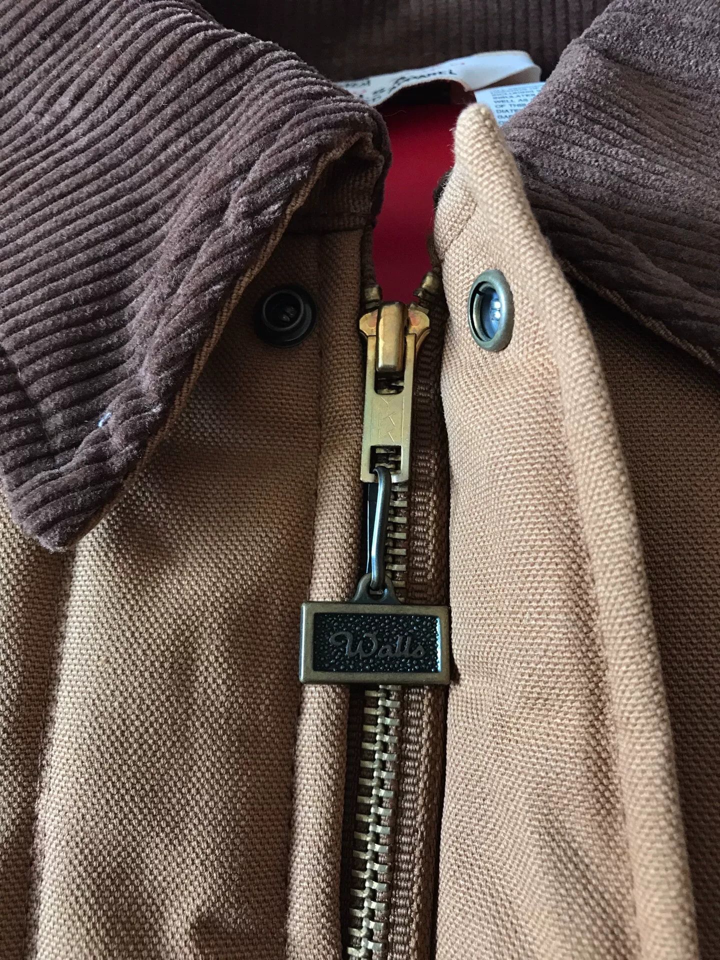 Walls 90s US-Made Walls 23-7550 Brown Canvas Jacket Size US L / EU 52-54 / 3 - 6 Thumbnail
