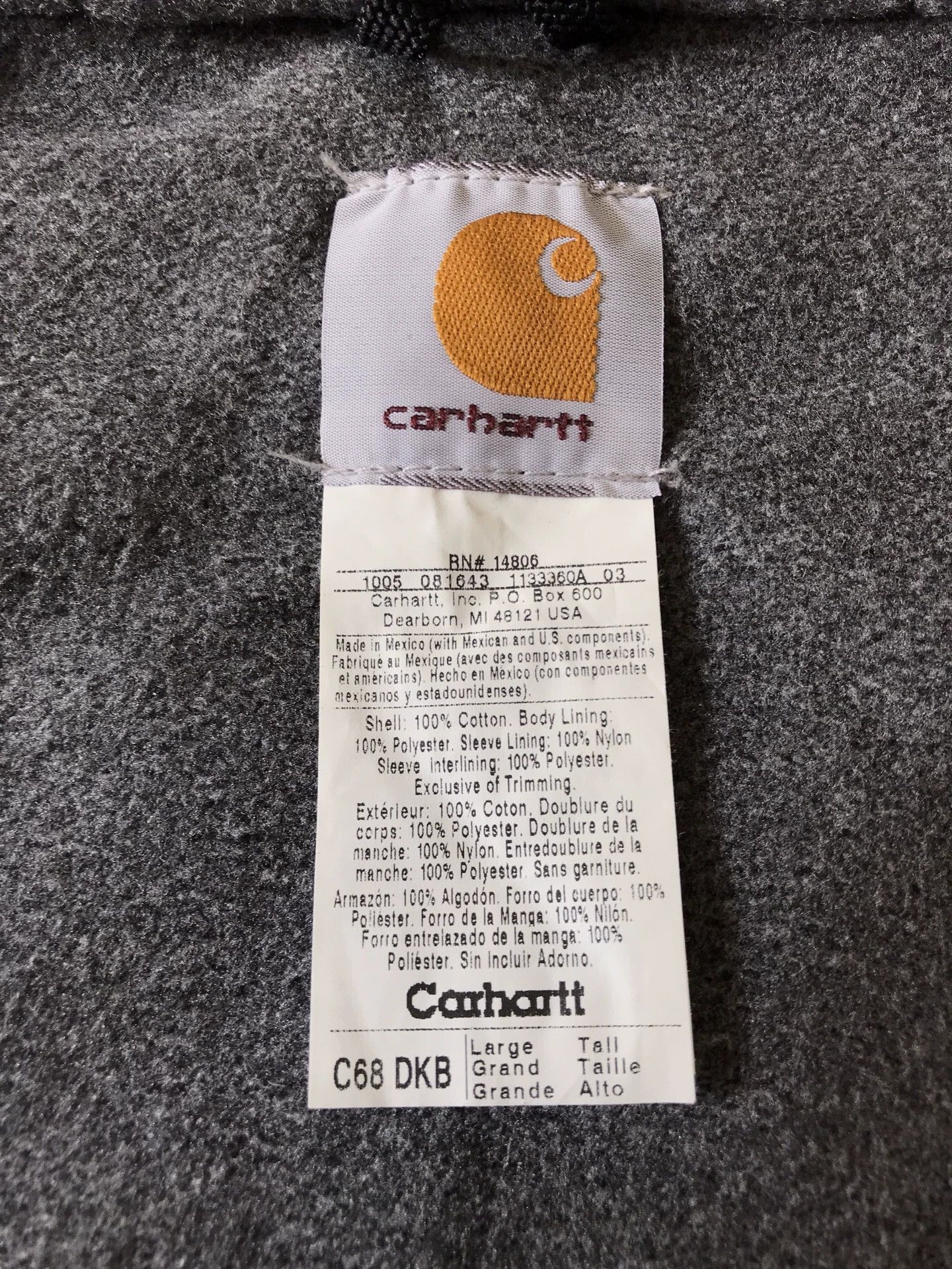 Carhartt Carhartt C68 Canvas Hooded Work Jacket Size US L / EU 52-54 / 3 - 9 Thumbnail