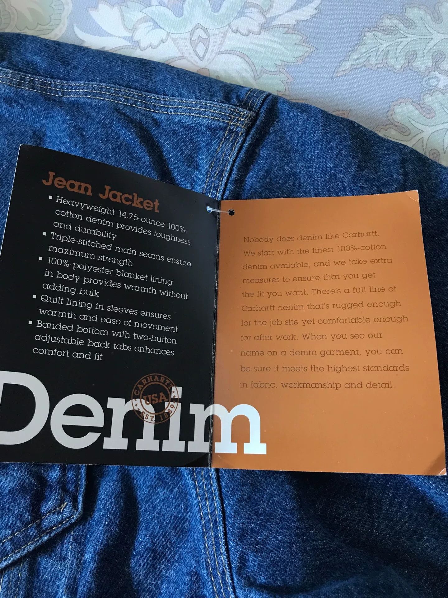 Carhartt Carhartt J11 DST US Made Denim Jacket Size US L / EU 52-54 / 3 - 7 Thumbnail