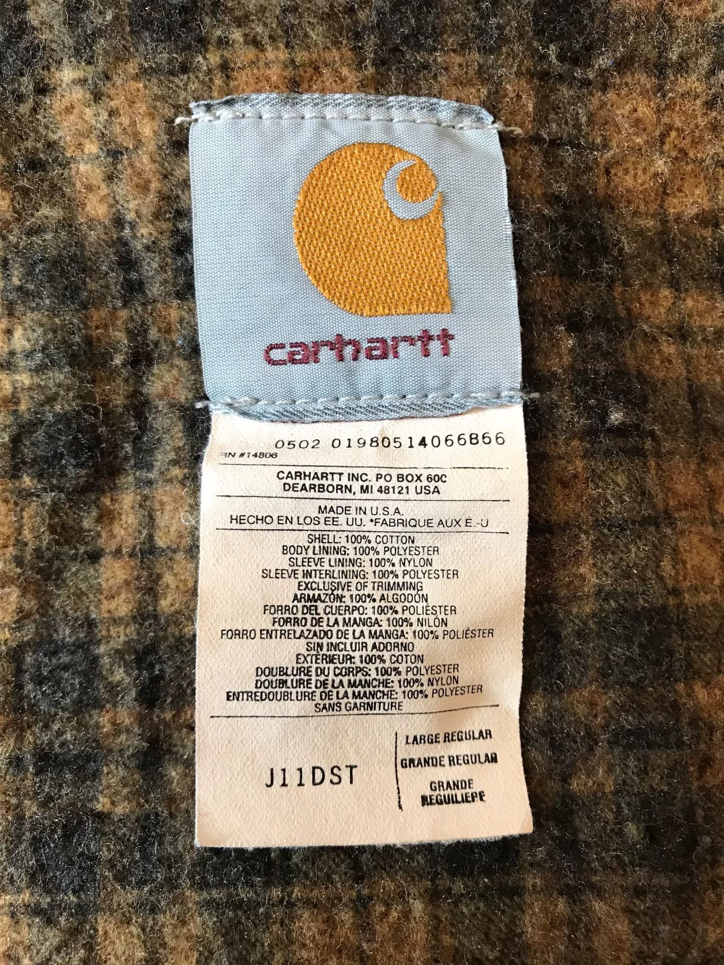 Carhartt Carhartt J11 DST US Made Denim Jacket Size US L / EU 52-54 / 3 - 9 Thumbnail