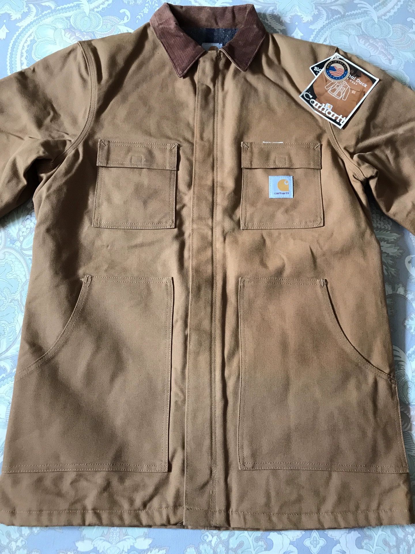Carhartt Carhartt C04 Brown 42-TALL Canvas Jacket Size US XS / EU 42 / 0 - 4 Thumbnail