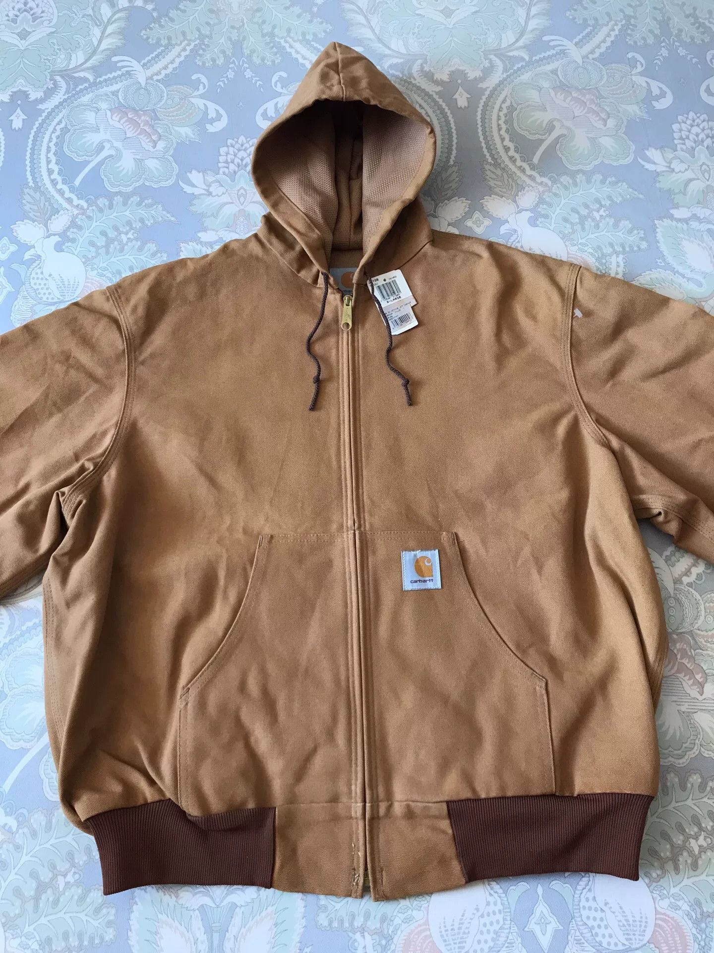 Carhartt 90s Carhartt JR106 Brown XL Hooded Jacket Size US XL / EU 56 / 4 - 4 Thumbnail