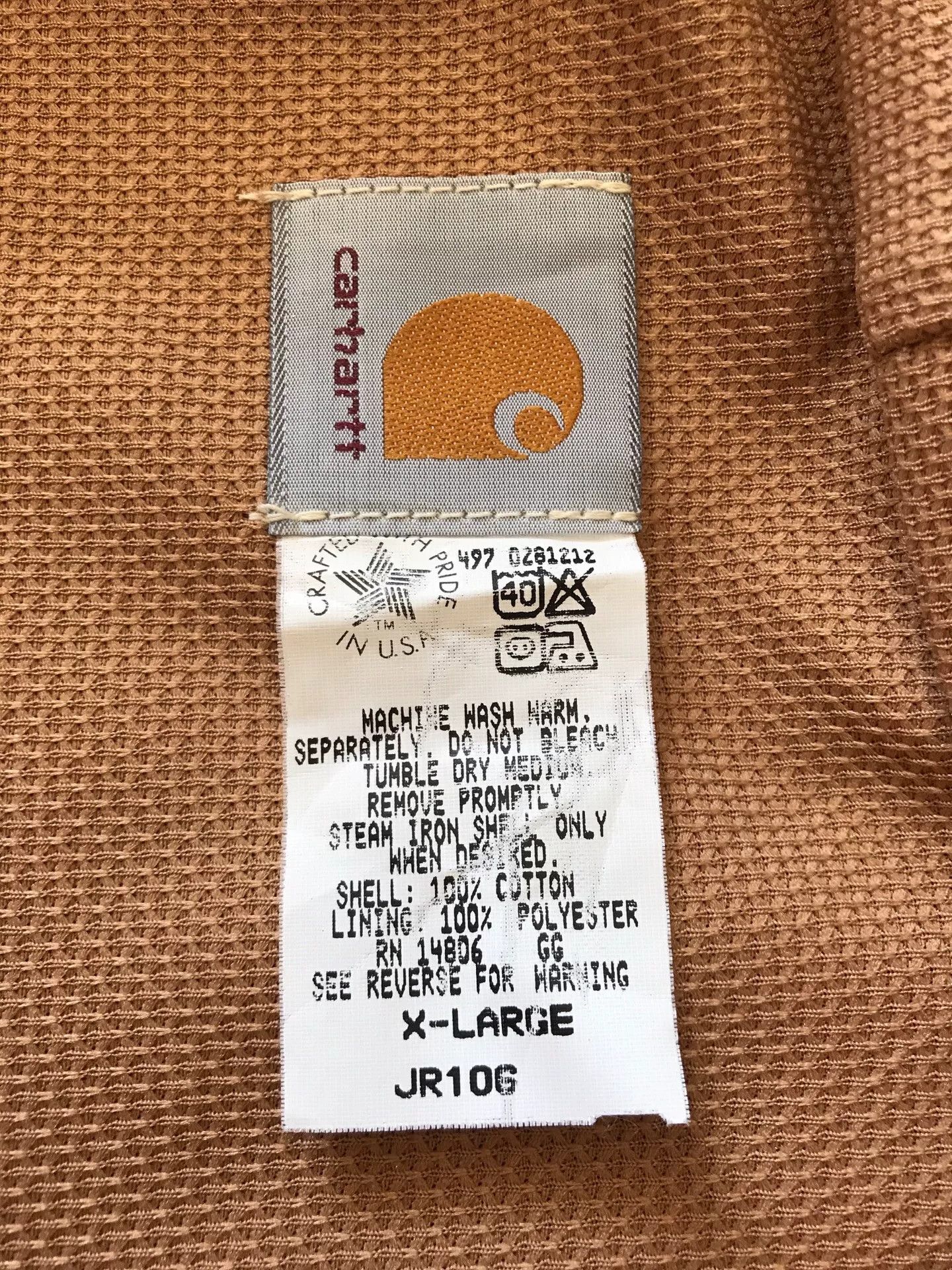 Carhartt 90s Carhartt JR106 Brown XL Hooded Jacket Size US XL / EU 56 / 4 - 9 Thumbnail