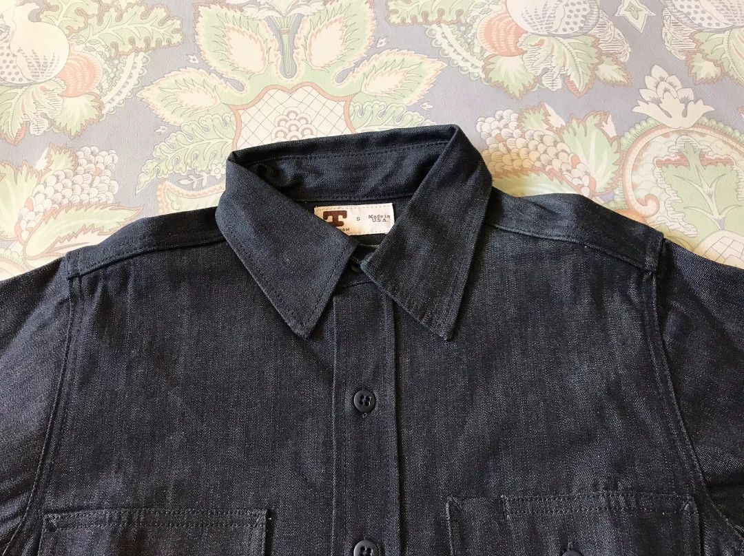 Tellason Tellason White Oak Denim Work Shirt Size US S / EU 44-46 / 1 - 3 Thumbnail