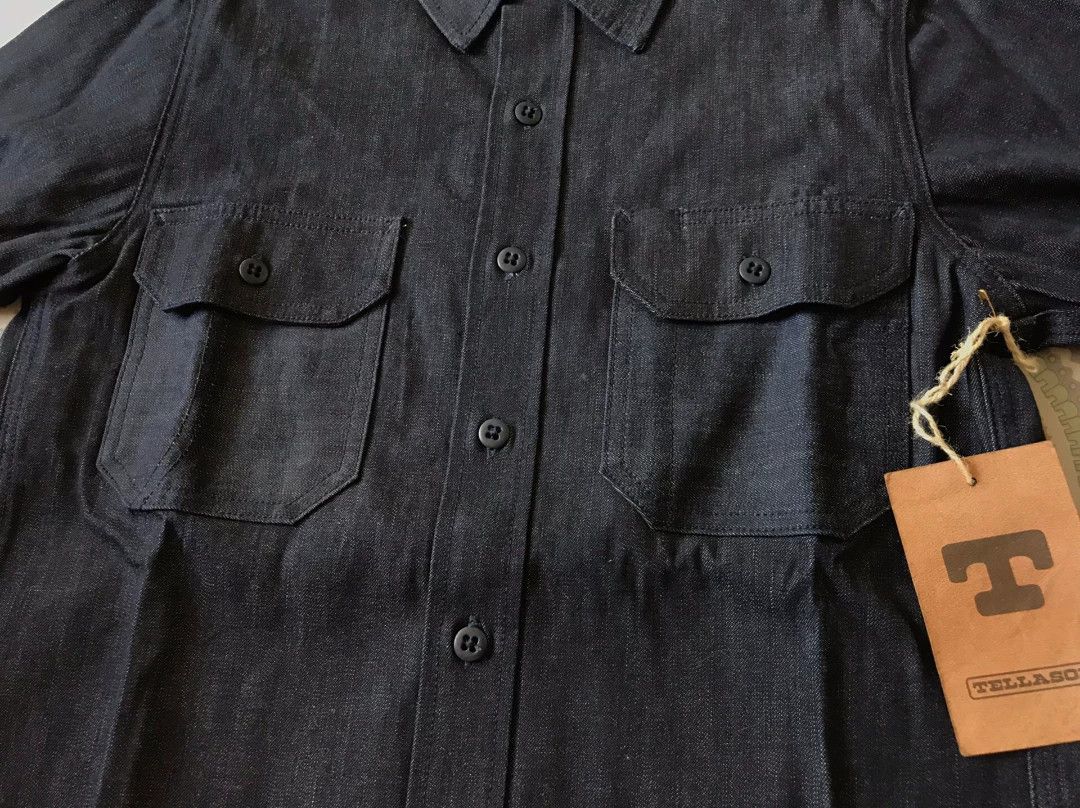 Tellason Tellason White Oak Denim Work Shirt Size US S / EU 44-46 / 1 - 4 Thumbnail