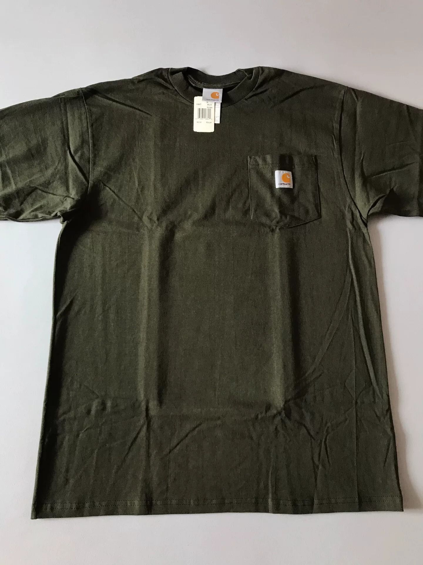 Carhartt Carhartt K87 Olive Short Sleeve T-Shirt Size US M / EU 48-50 / 2 - 3 Thumbnail