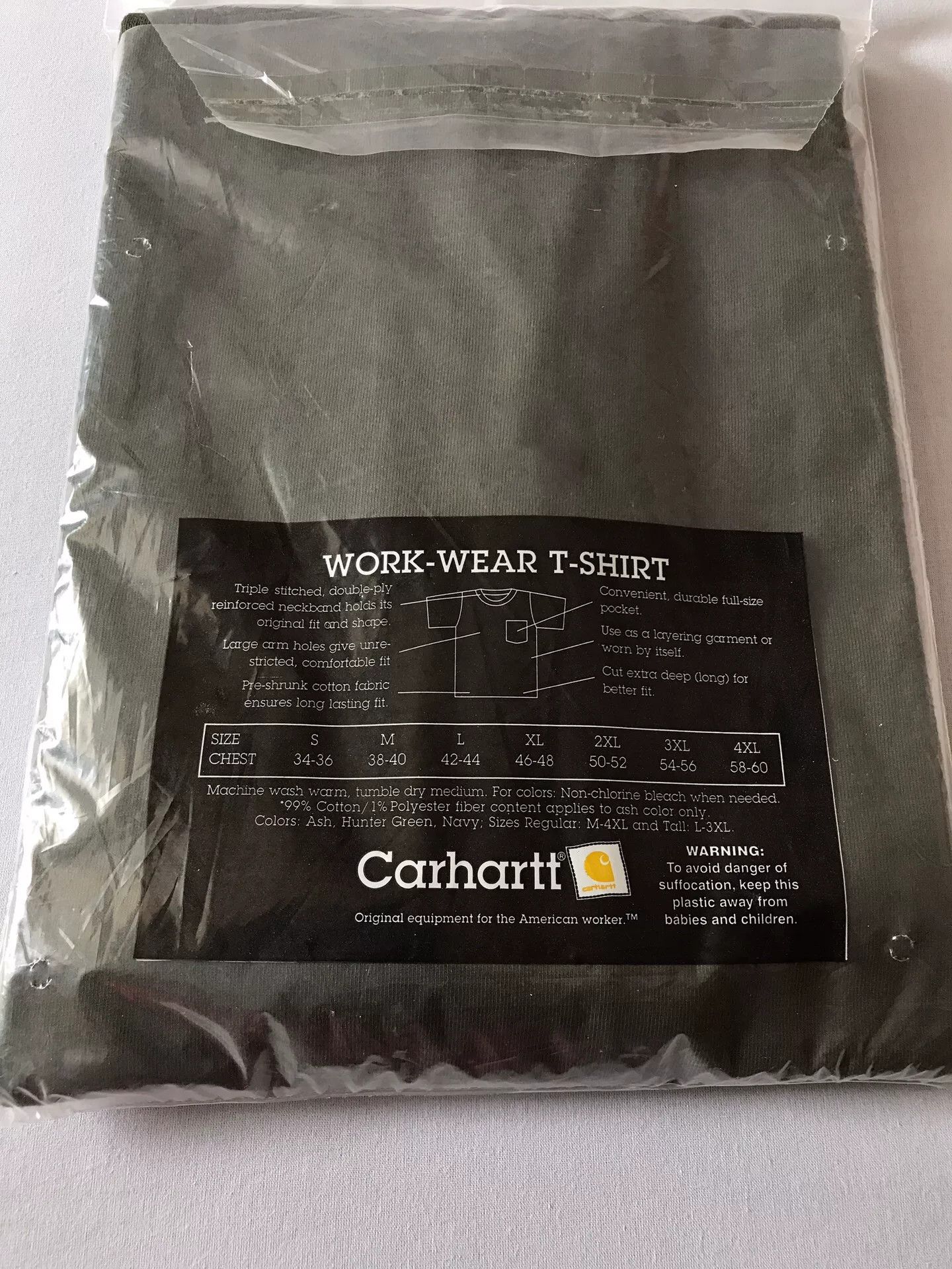 Carhartt Carhartt K87 Olive Short Sleeve T-Shirt Size US M / EU 48-50 / 2 - 8 Thumbnail