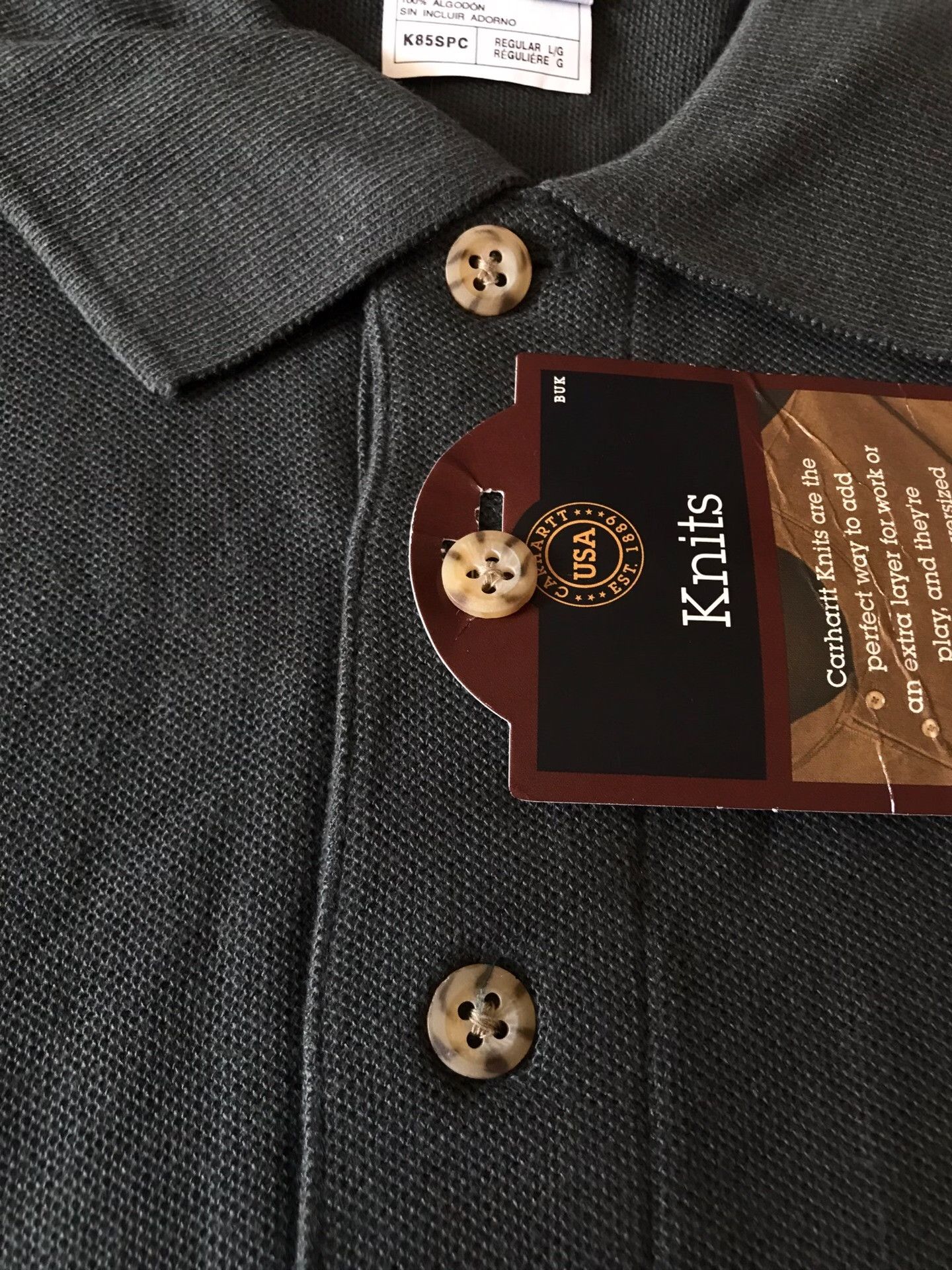 Carhartt Carhartt K85 SPC Short Sleeve Polo Size US L / EU 52-54 / 3 - 4 Thumbnail