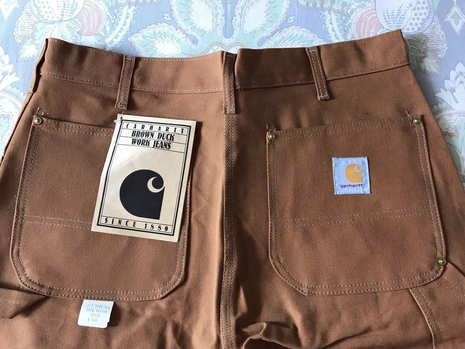 Carhartt 80s US Carhartt Brown Double Knee Work Pants Size US 38 / EU 54 - 5 Thumbnail