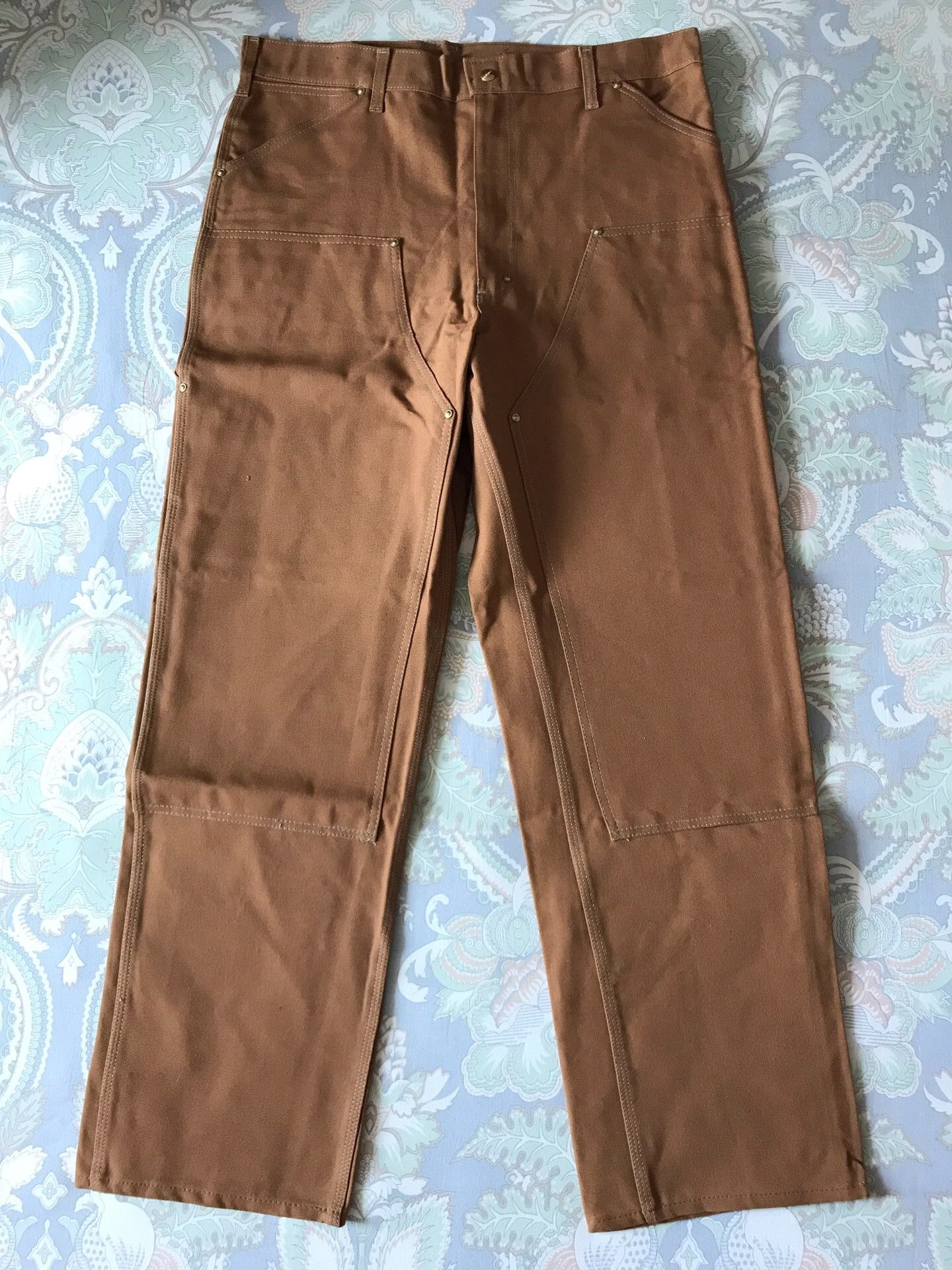 Carhartt 80s US Carhartt Brown Double Knee Work Pants Size US 38 / EU 54 - 2 Thumbnail