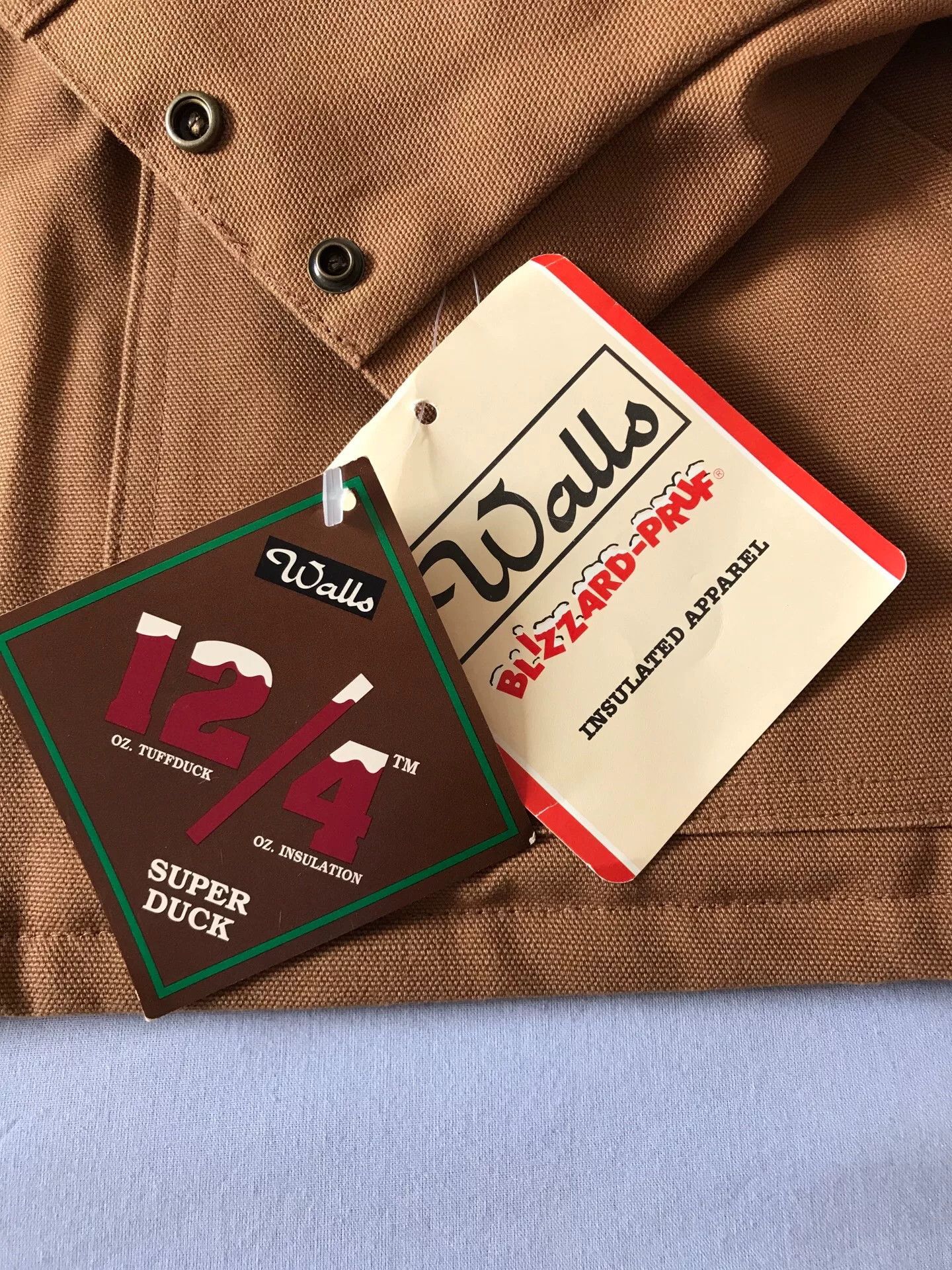 Walls 90s US-Made Walls Classic Brown Canvas Jacket Size US XL / EU 56 / 4 - 7 Thumbnail