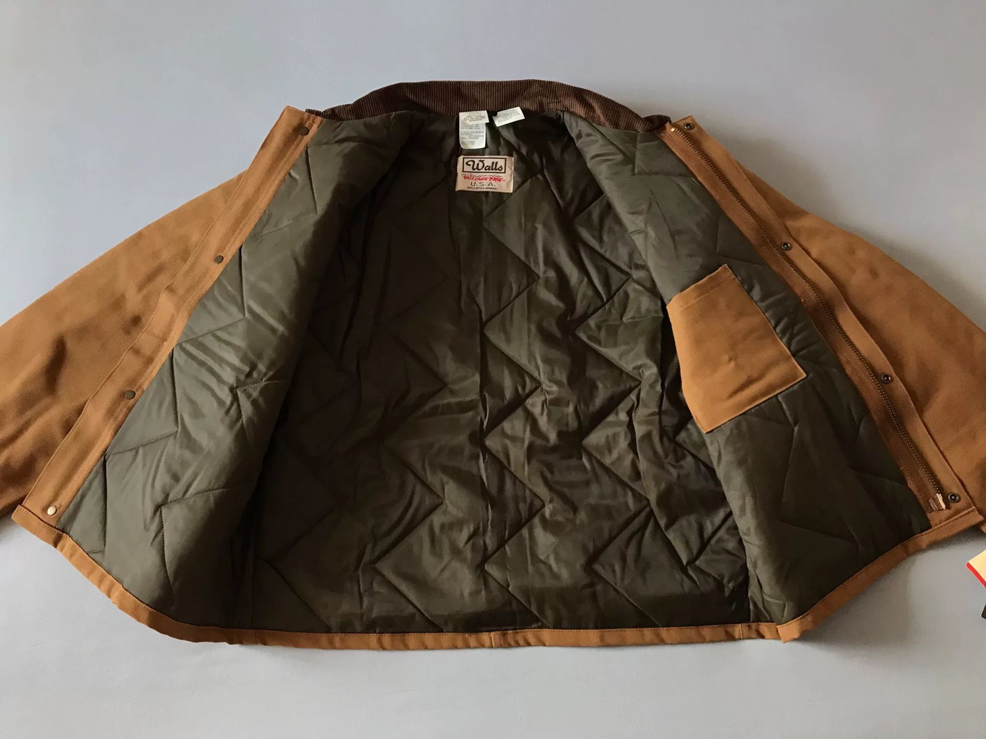 Walls 90s US-Made Walls Classic Brown Canvas Jacket Size US XL / EU 56 / 4 - 3 Thumbnail