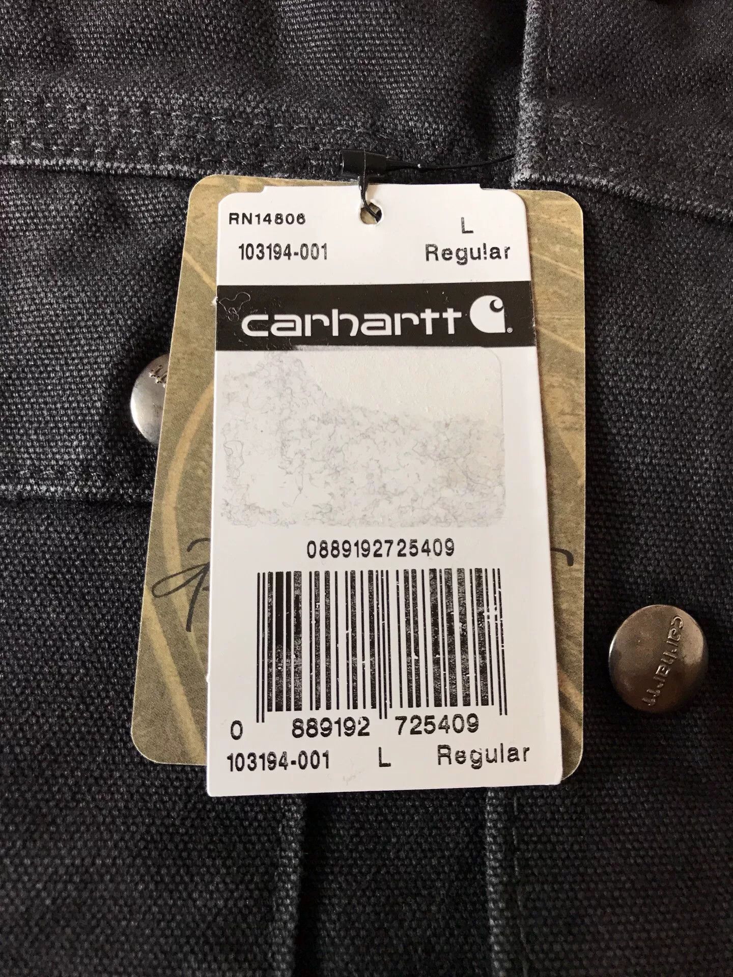 Carhartt Carhartt 103194 Washed Canvas Work Jacket Size US L / EU 52-54 / 3 - 8 Thumbnail