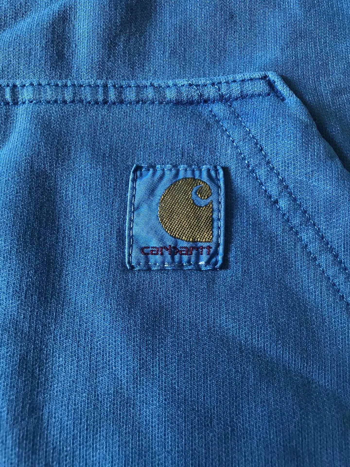 Carhartt Carhartt 106253 Distressed Blue Hoodie Size US L / EU 52-54 / 3 - 5 Thumbnail