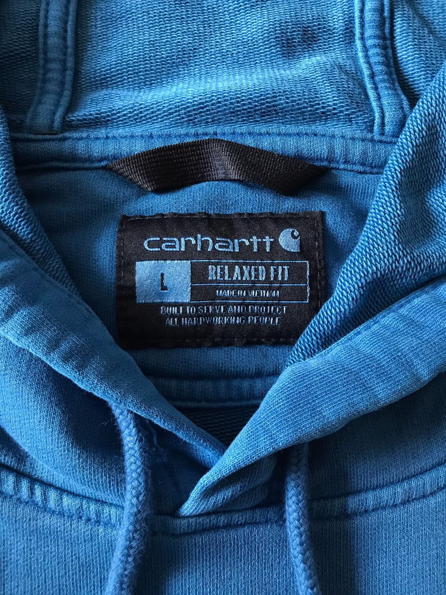Carhartt Carhartt 106253 Distressed Blue Hoodie Size US L / EU 52-54 / 3 - 7 Thumbnail