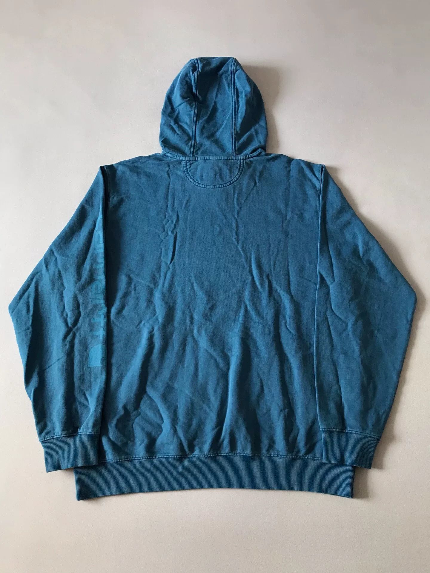 Carhartt Carhartt 106253 Distressed Blue Hoodie Size US L / EU 52-54 / 3 - 2 Thumbnail
