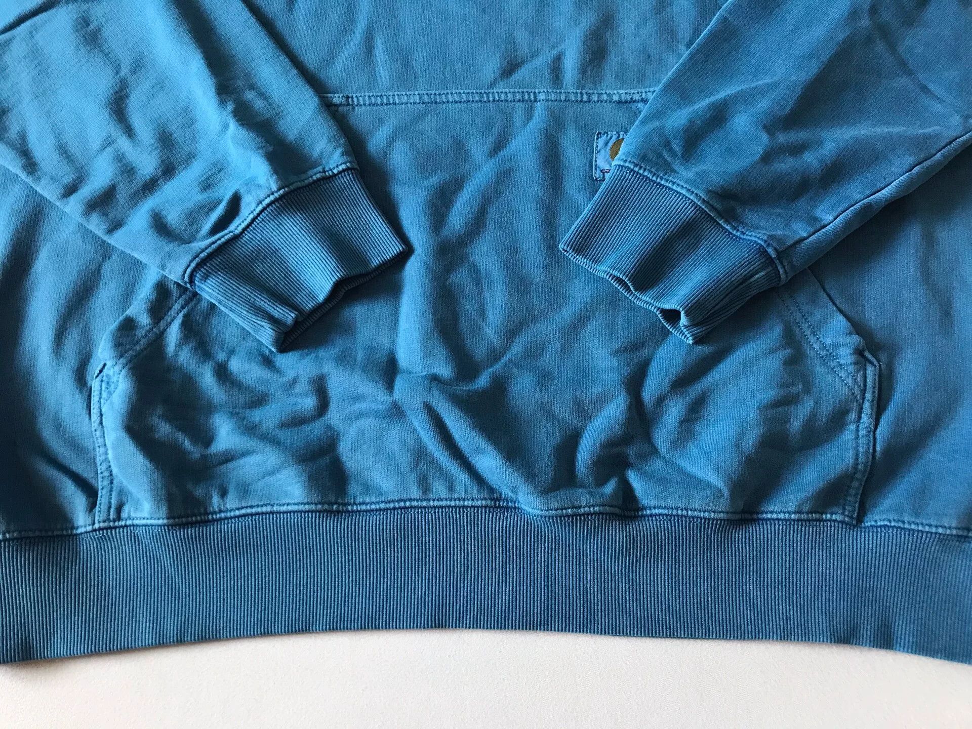Carhartt Carhartt 106253 Distressed Blue Hoodie Size US L / EU 52-54 / 3 - 4 Thumbnail