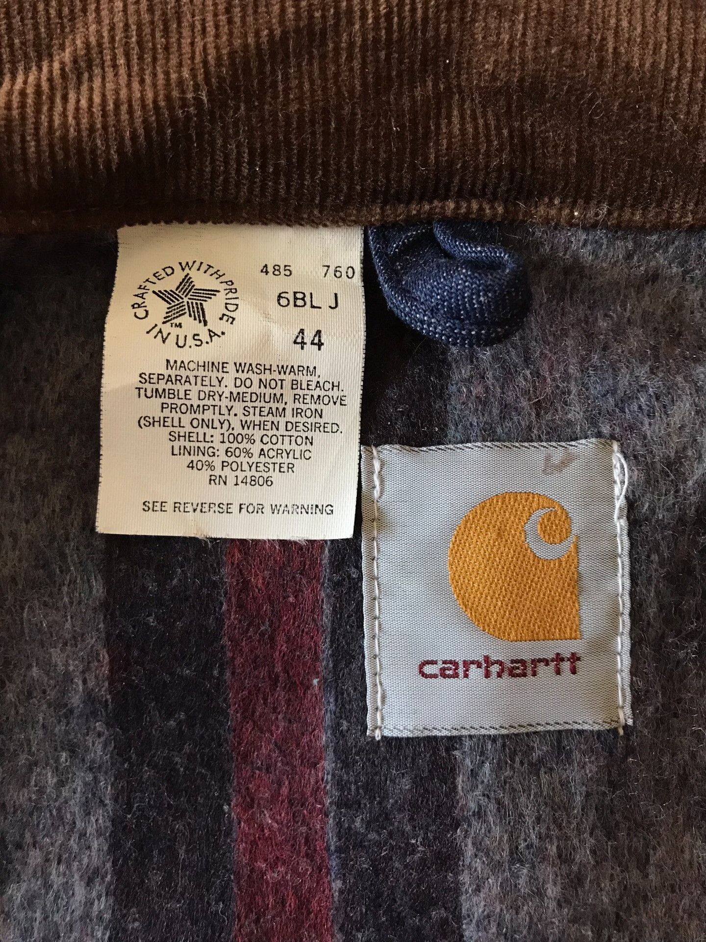 Carhartt 80s Carhartt 6BLJ Detroit Jacket Size US S / EU 44-46 / 1 - 9 Thumbnail