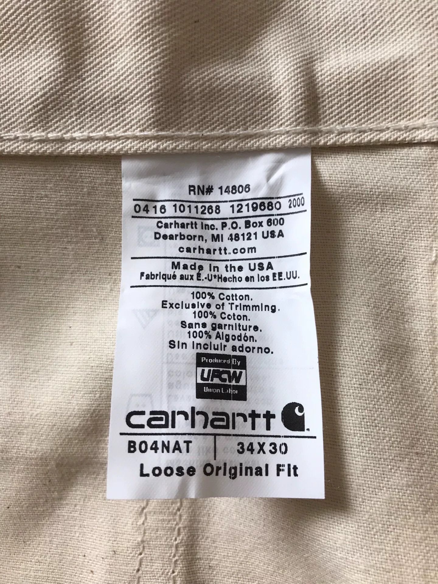 Carhartt Carhartt B04 US Made W34L30 Work Pants Size US 34 / EU 50 - 9 Thumbnail