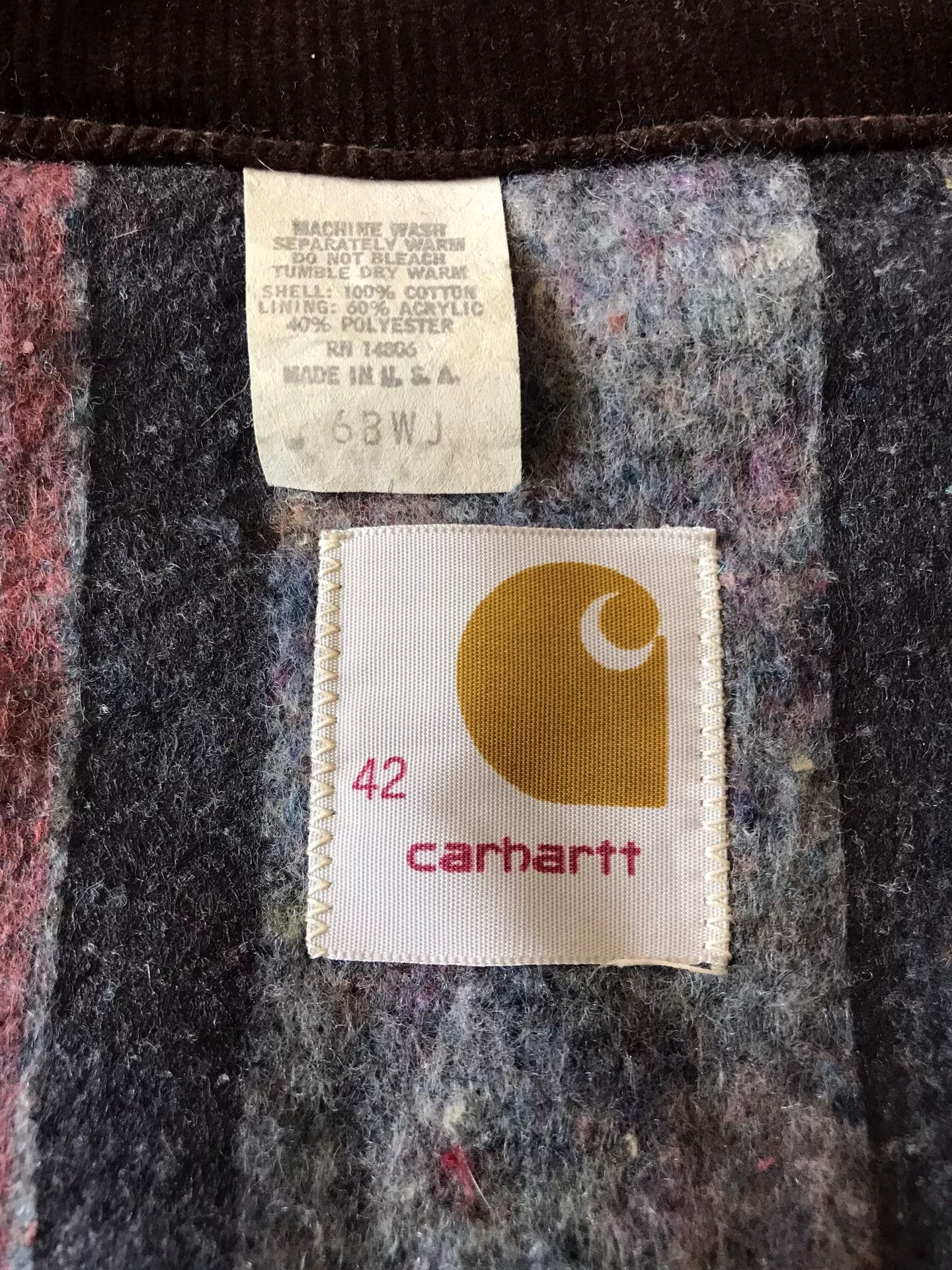 Carhartt 70s US Carhartt 6BWJ Brown Work Jacket Size US XS / EU 42 / 0 - 9 Thumbnail