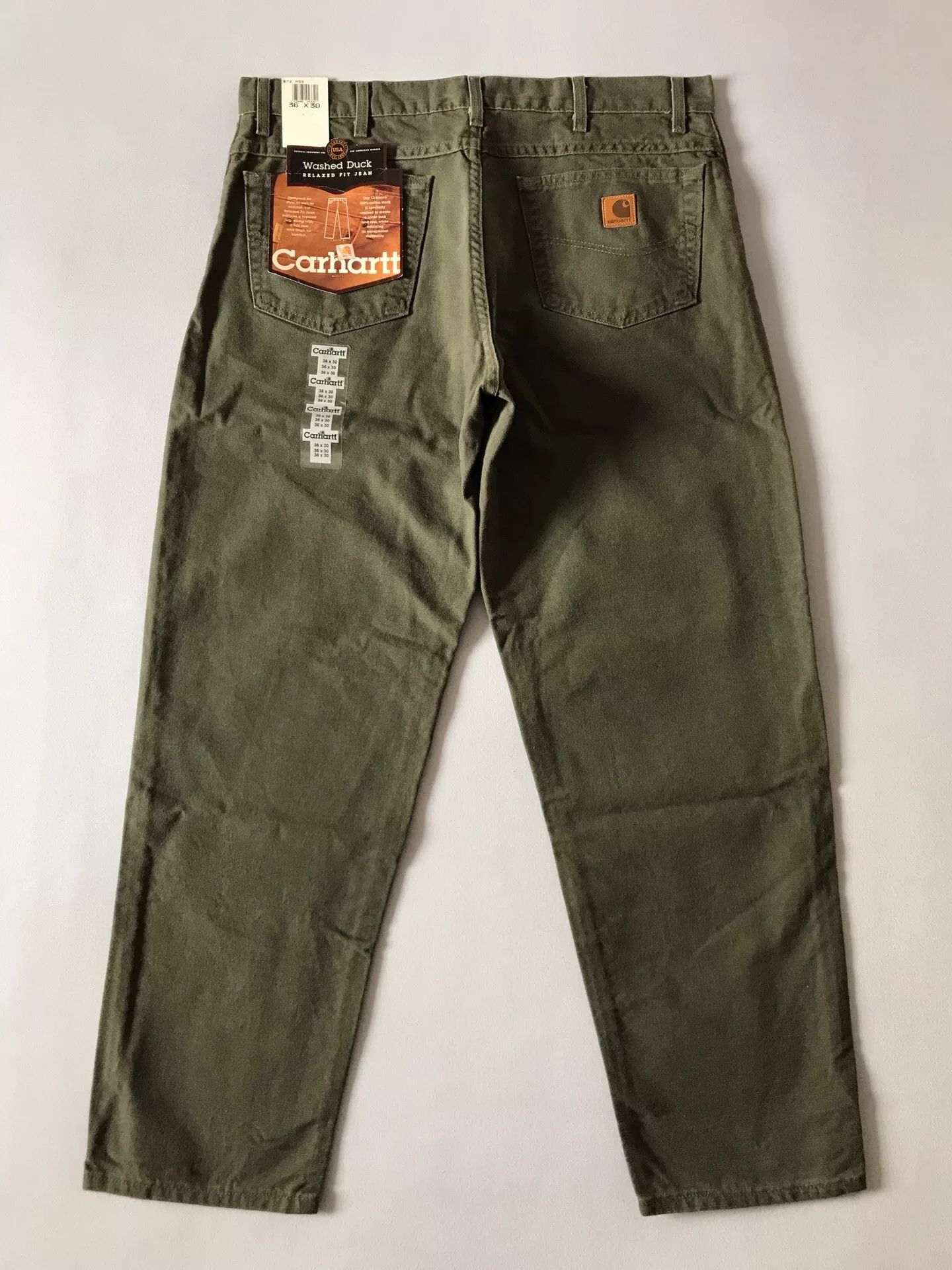 Carhartt 90s Carhartt B72 Moss Green Cargo Pants Size US 36 / EU 52 - 3 Thumbnail