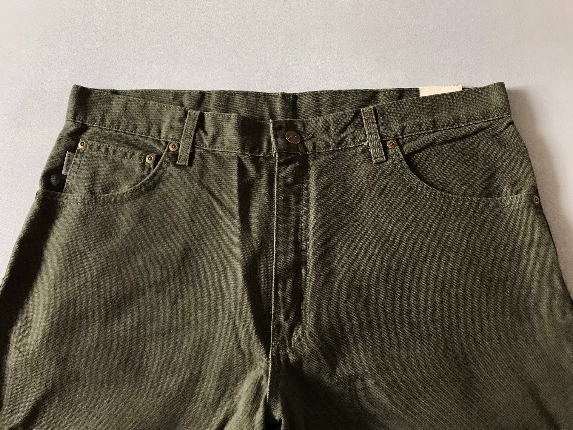 Carhartt 90s Carhartt B72 Moss Green Cargo Pants Size US 36 / EU 52 - 4 Thumbnail
