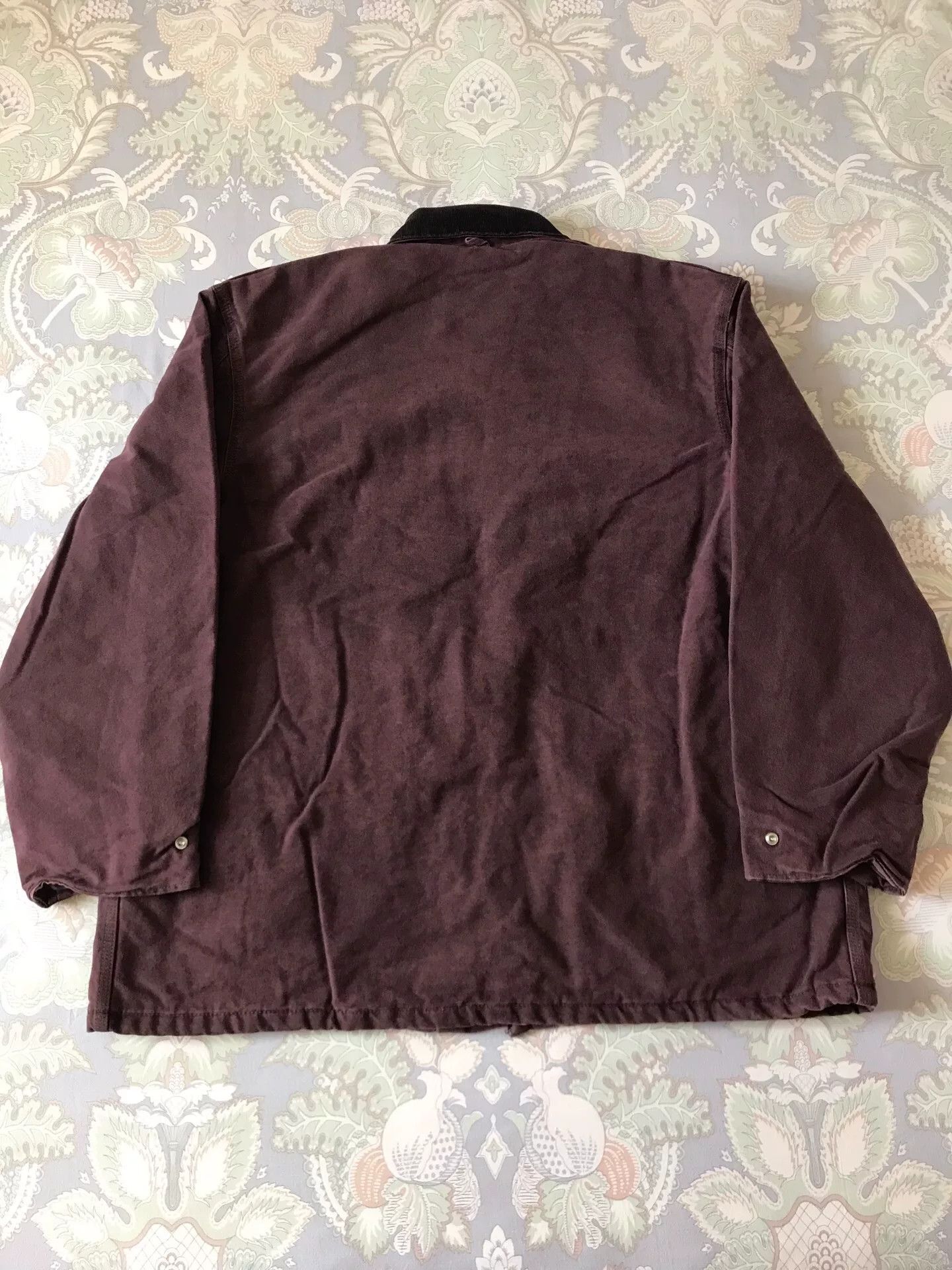 Carhartt 90s Carhartt C10 BRG Burgundy XL Work Jacket Size US XL / EU 56 / 4 - 2 Thumbnail