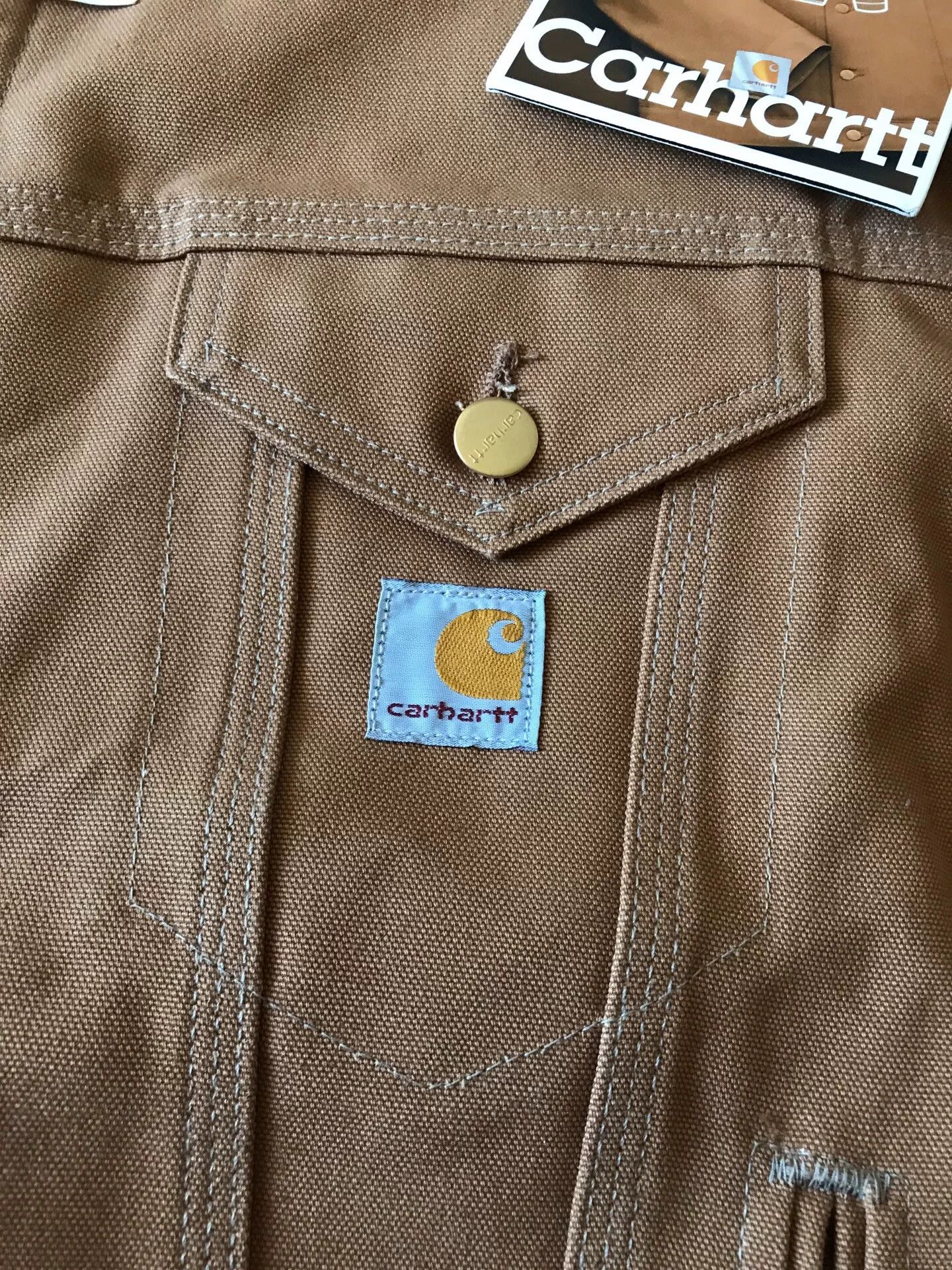 Carhartt Carhartt J09 Brown Canvas Jacket Size US S / EU 44-46 / 1 - 5 Thumbnail