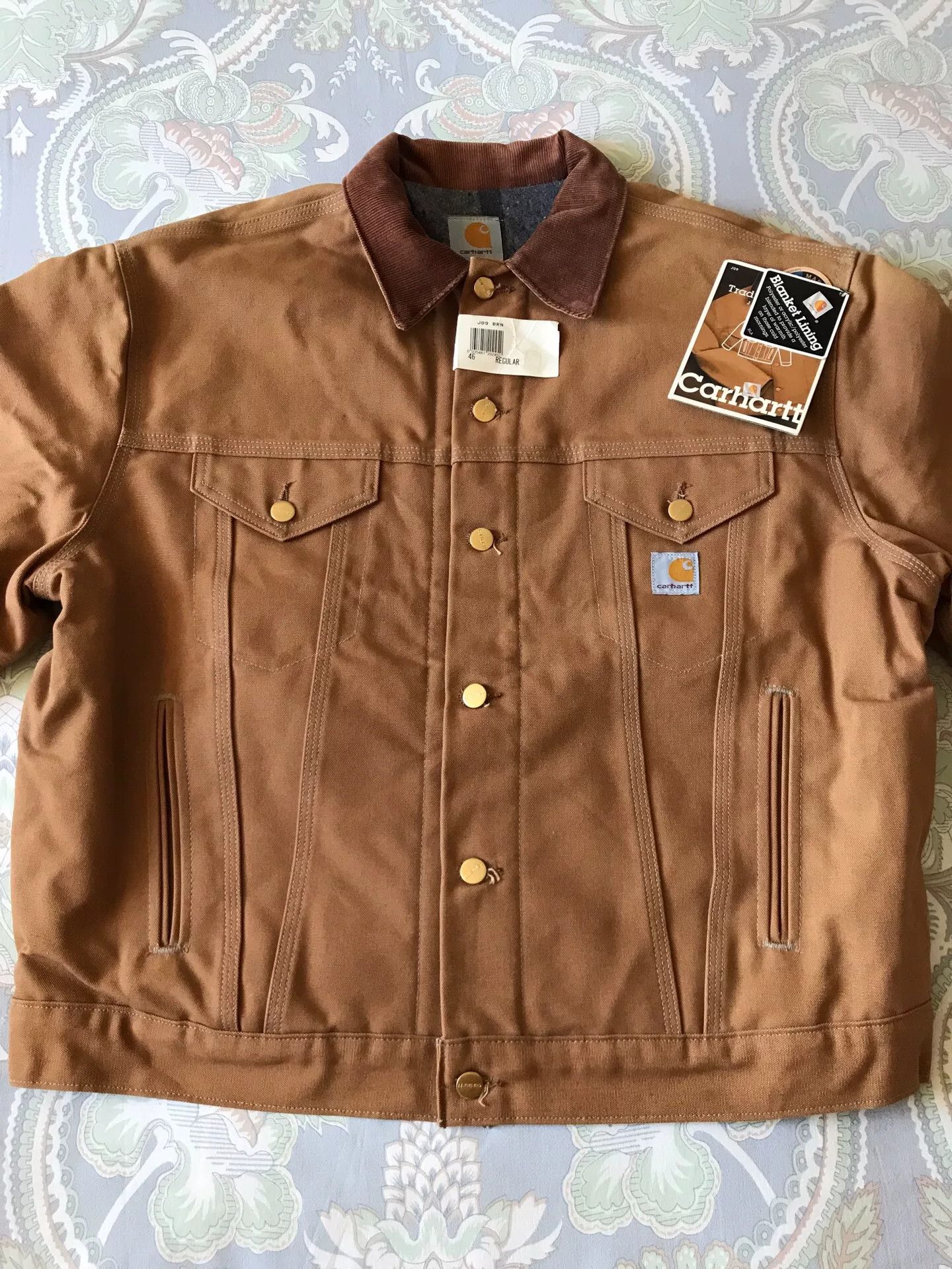 Carhartt Carhartt J09 Brown Canvas Jacket Size US S / EU 44-46 / 1 - 4 Thumbnail
