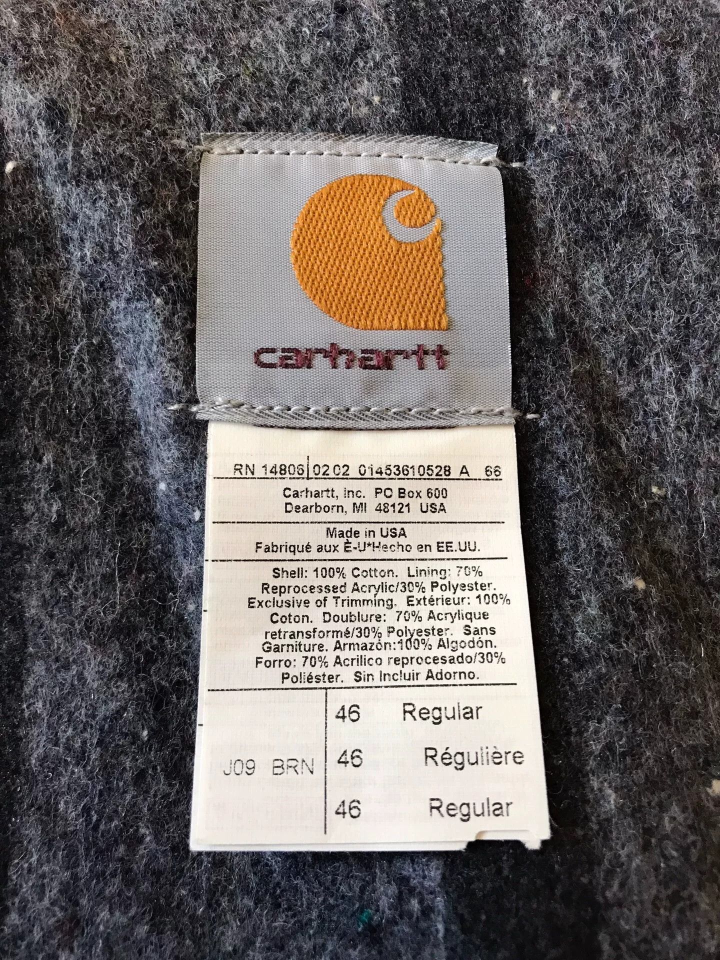 Carhartt Carhartt J09 Brown Canvas Jacket Size US S / EU 44-46 / 1 - 9 Thumbnail
